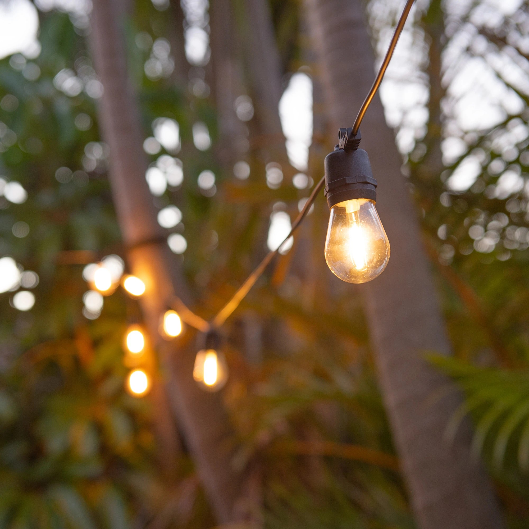 4 LumiFx 10 Bulb Outdoor Festoon Lights 8 Lighting Effects 10 Metres Warm - Clear, 4 of 10