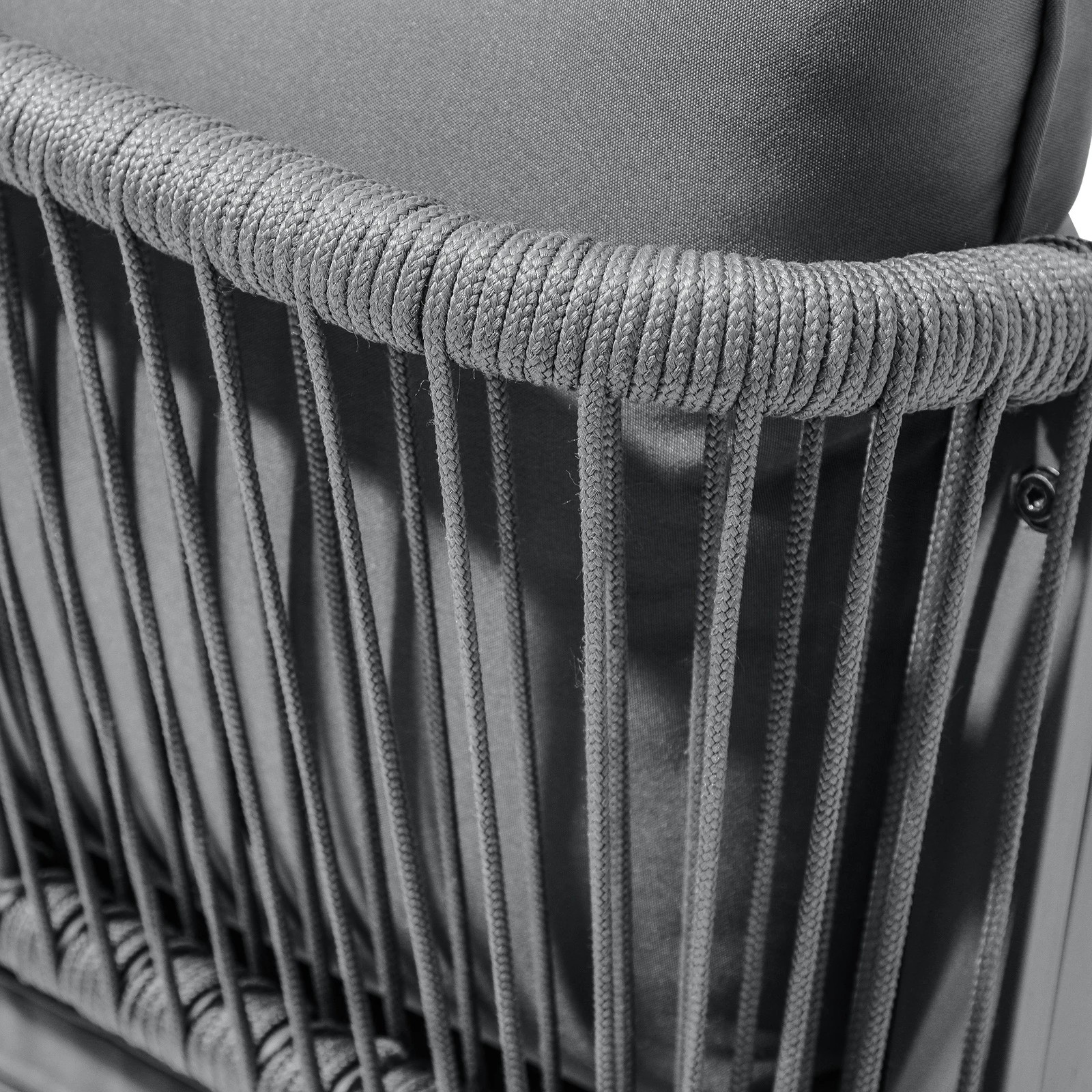 5 Livsip 3pcs Outdoor Dining Setting Lounge Patio Furniture Table Chairs Set
 - Grey, 5 of 10