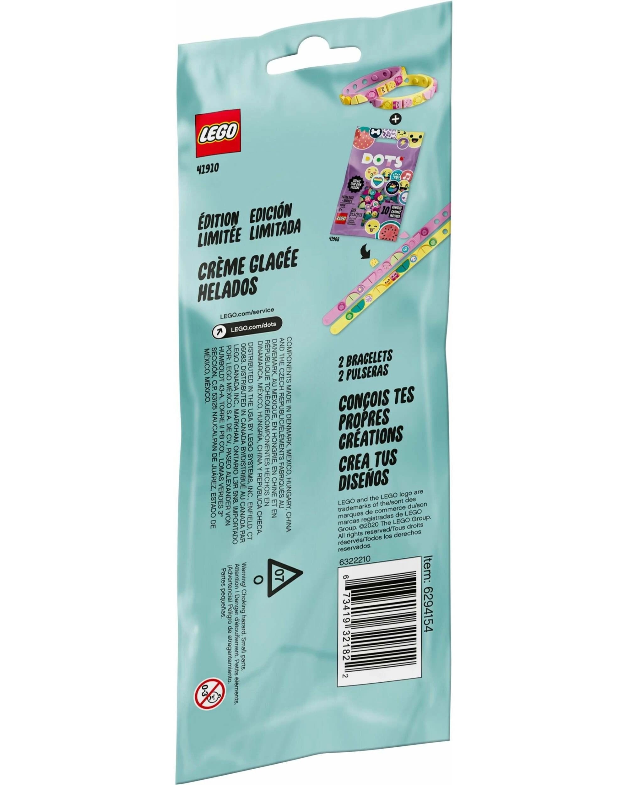 4 LEGO 41910 Ice Cream Besties Bracelets - DIY Friendship Jewelry, 4 of 5