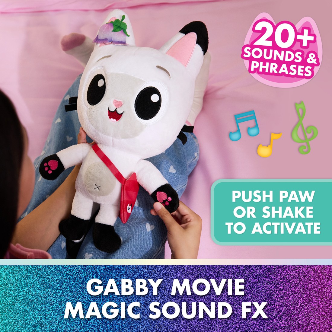 3 Gabby's Dollhouse: The Movie, Meow-mazing Interactive Pandy Paws Plush Toy
 - Multi, 3 of 8