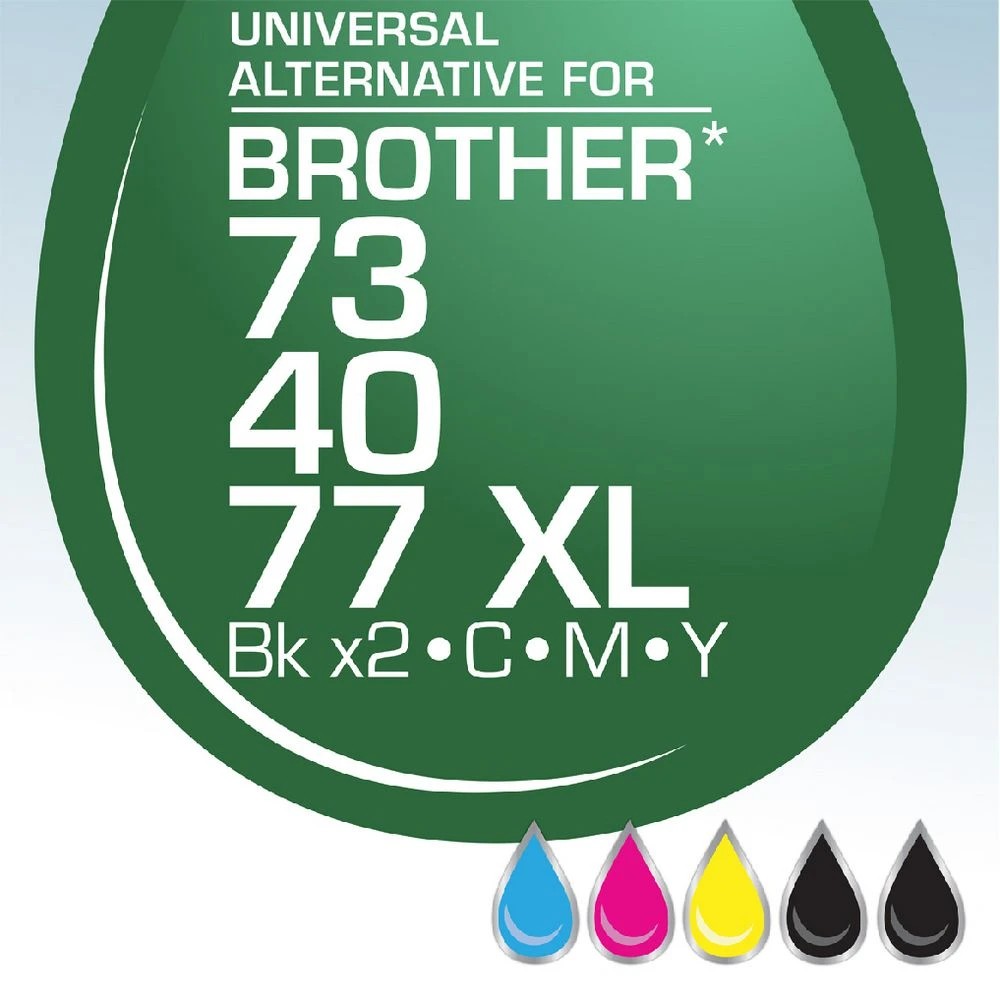 2 Calidad Brother LC-73/LC-40/LC-77XL Ink 5 Pack, 2 of 7