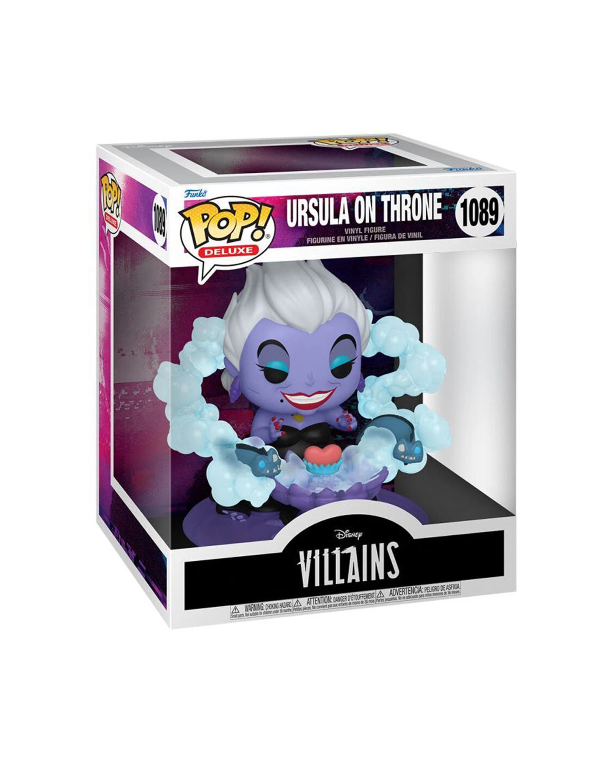 2 Disney Villains Ursula On Throne Pop Deluxe Action Figure 12.7cm Vinyl - Multi, 2 of 3