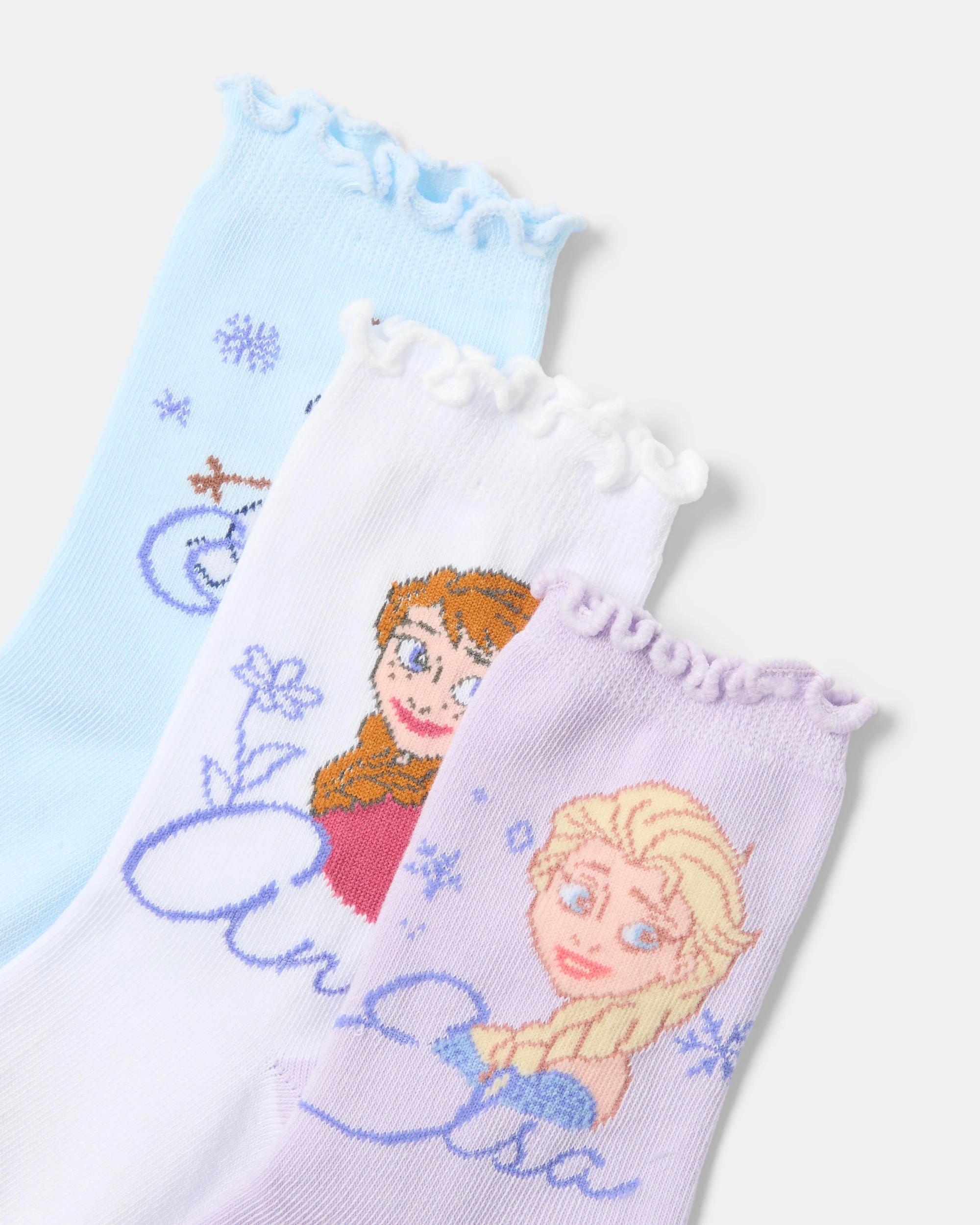 2 3 Pack Frozen License Crew Socks Frozen, 2 of 3