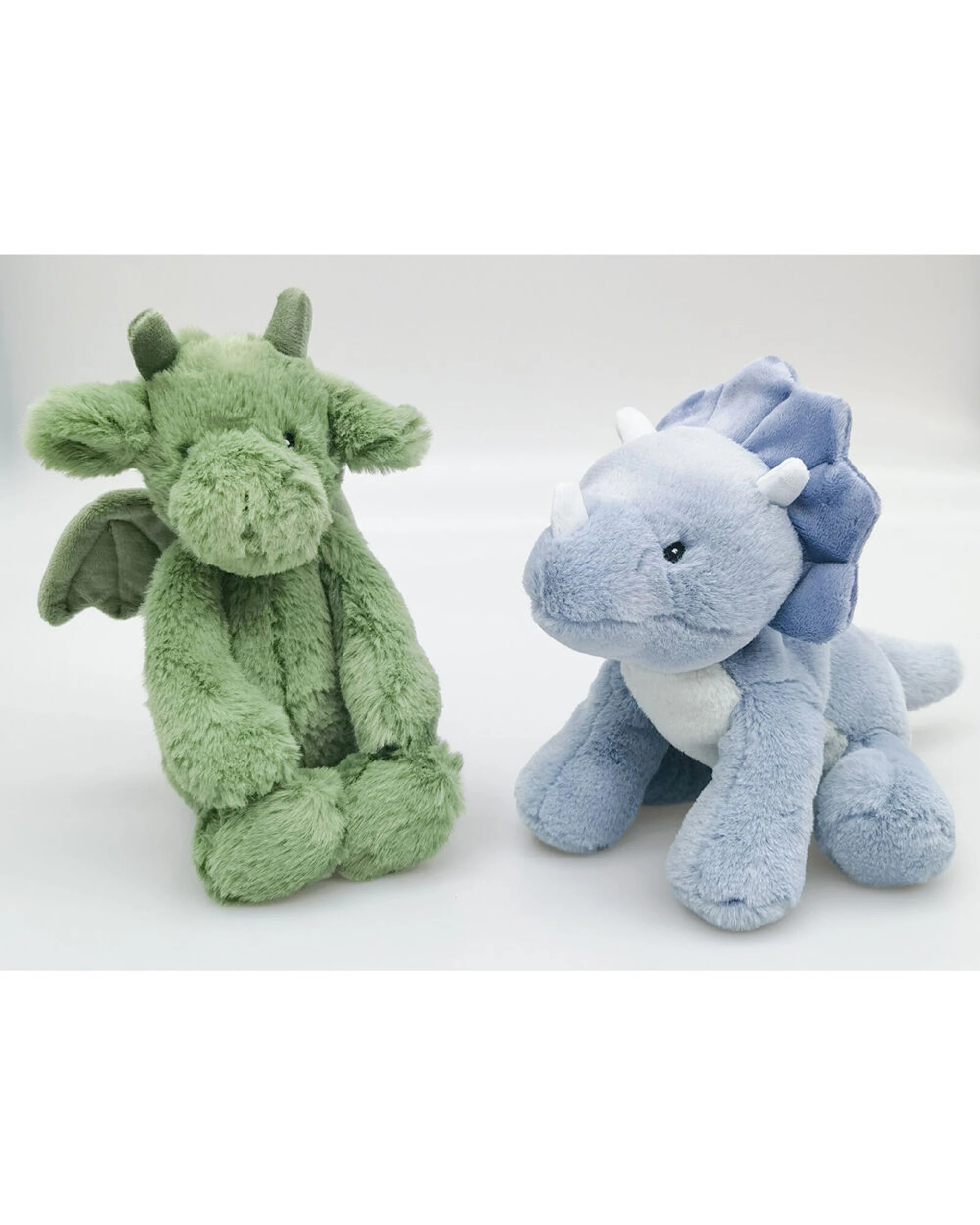 2 Urban Mythical Dragon Stuffed Animal Plush Baby Soft Toy 25cm - Green, 2 of 2