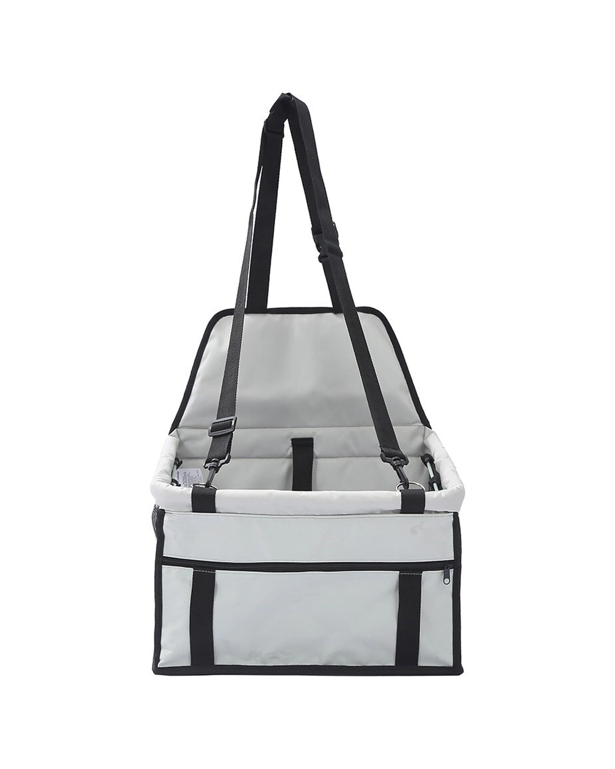 1 Paws & Claws Pet Booster Car Seat Protector Safety Basket Dog/cat Travel Carrier
 - Grey, 1 of 3