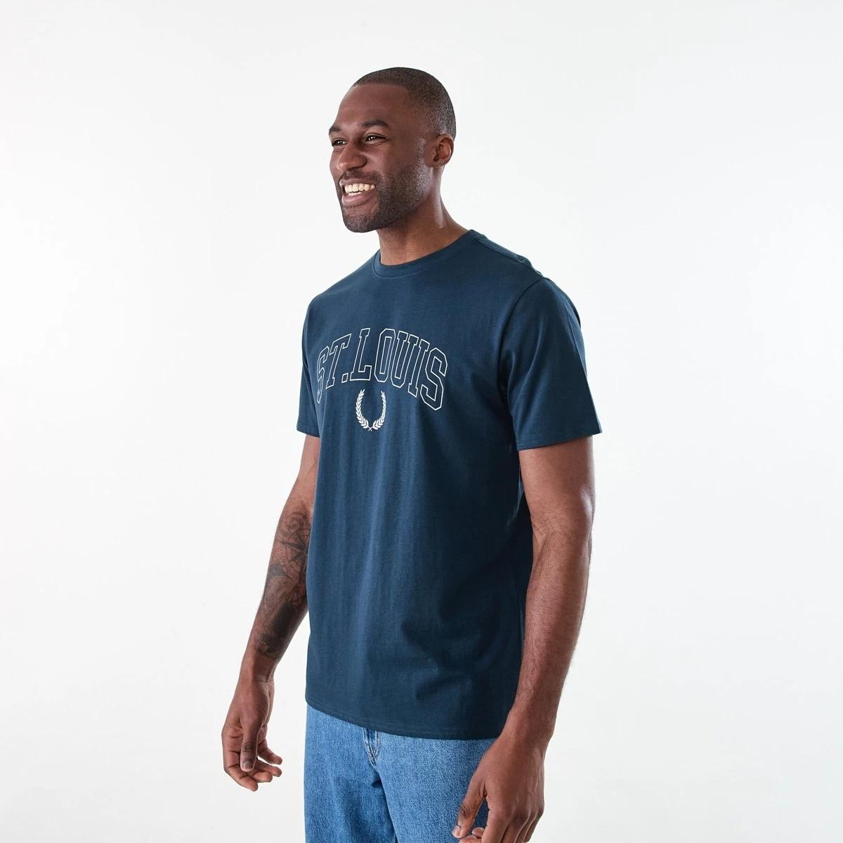 2 Printed T-shirt SPELL NAVY, 2 of 6