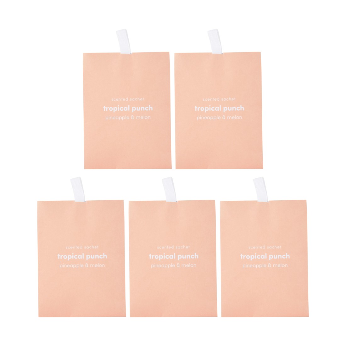 1 5 Piece Tropical Punch Scented Sachets - Pineapple and Melon, 1 of 4