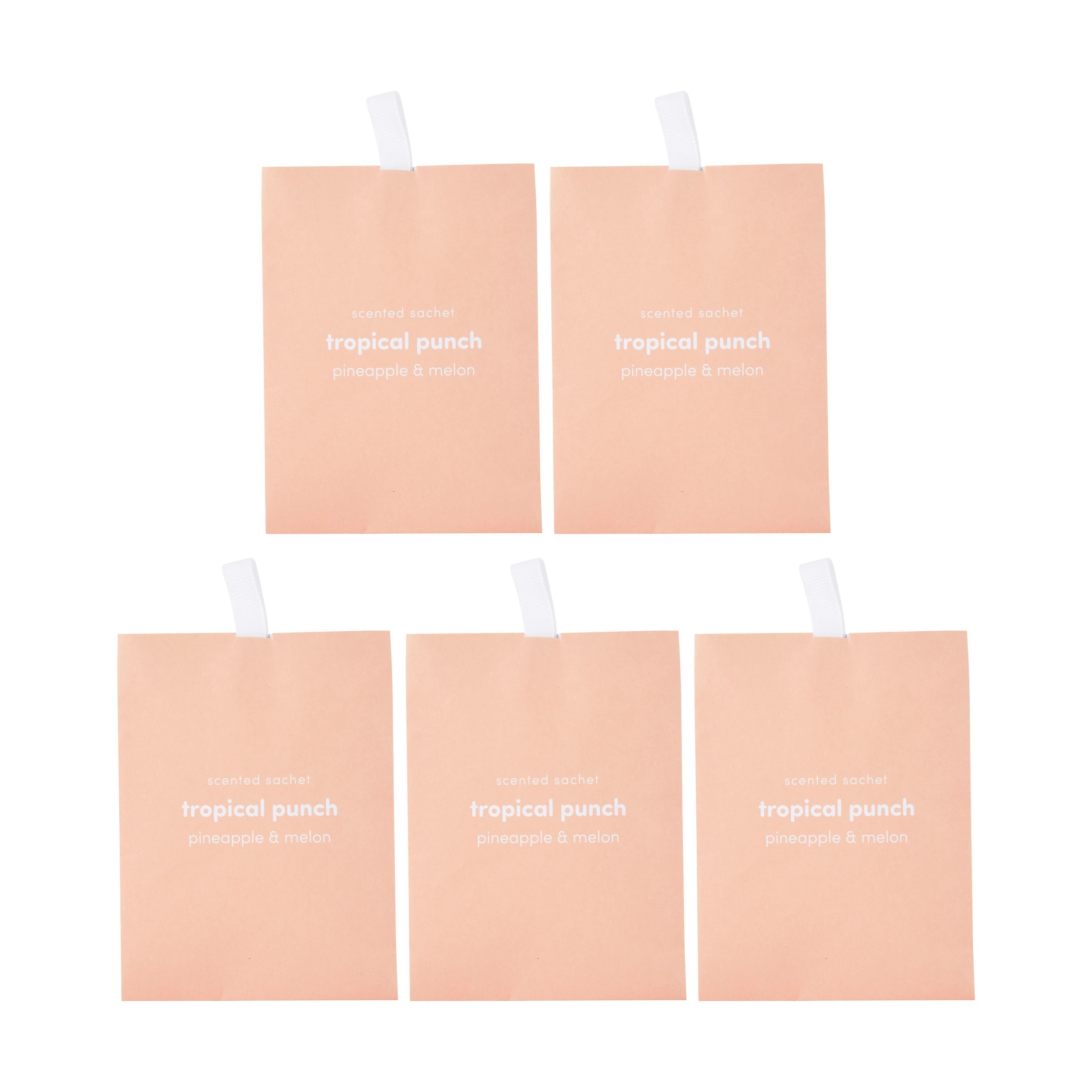 1 5 Piece Tropical Punch Scented Sachets - Pineapple and Melon, 1 of 4