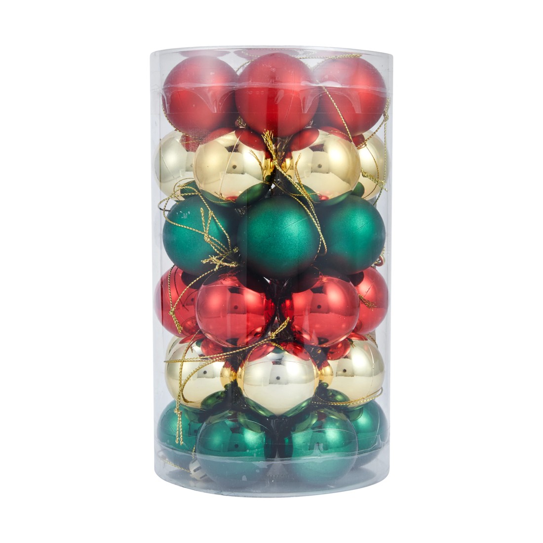 1 36 Pack 4cm Traditional Baubles, 1 of 9