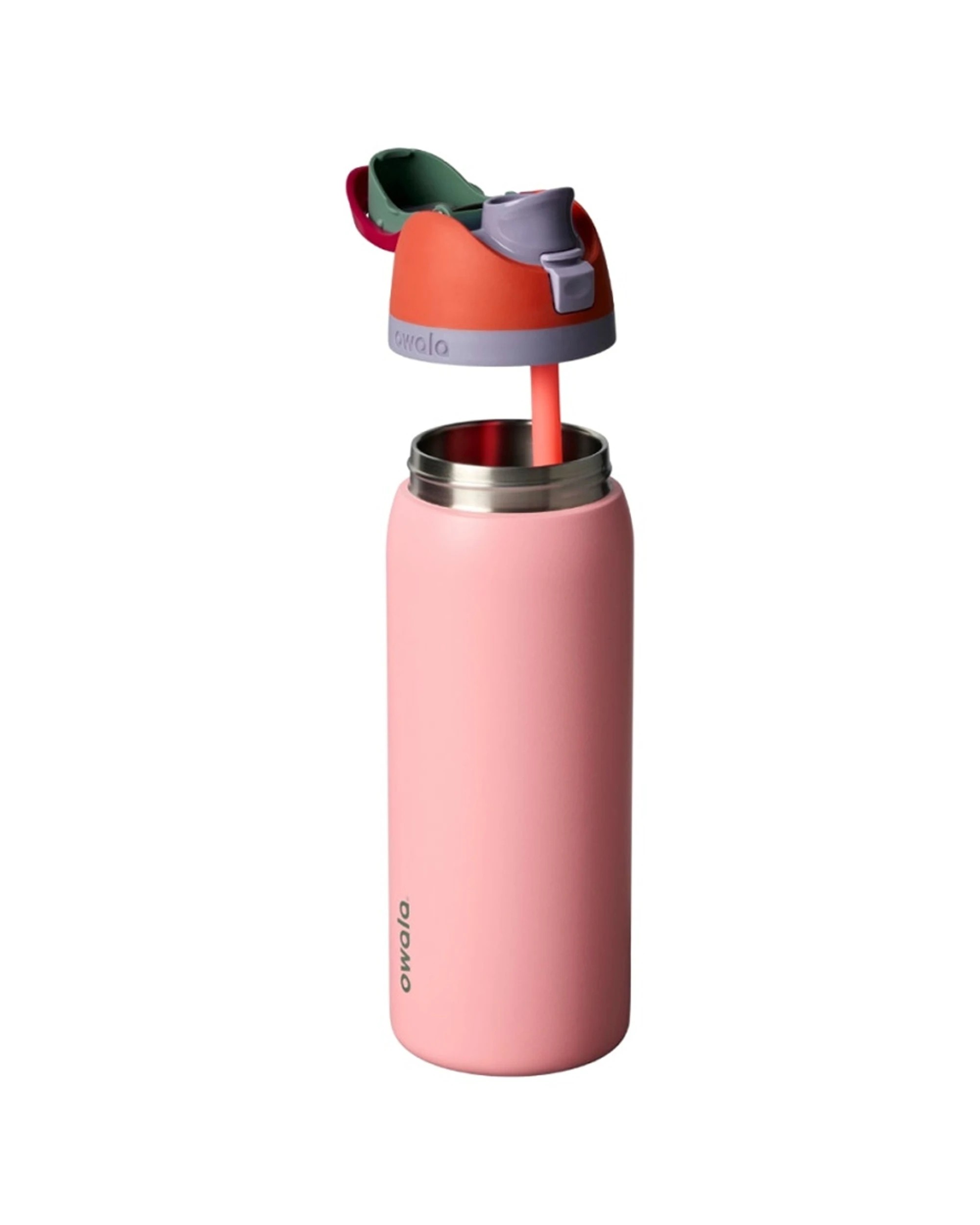 2 Owala FreeSip Stainless Steel Insulated 32oz Water Drink Bottle Sugar High - Red, 2 of 5