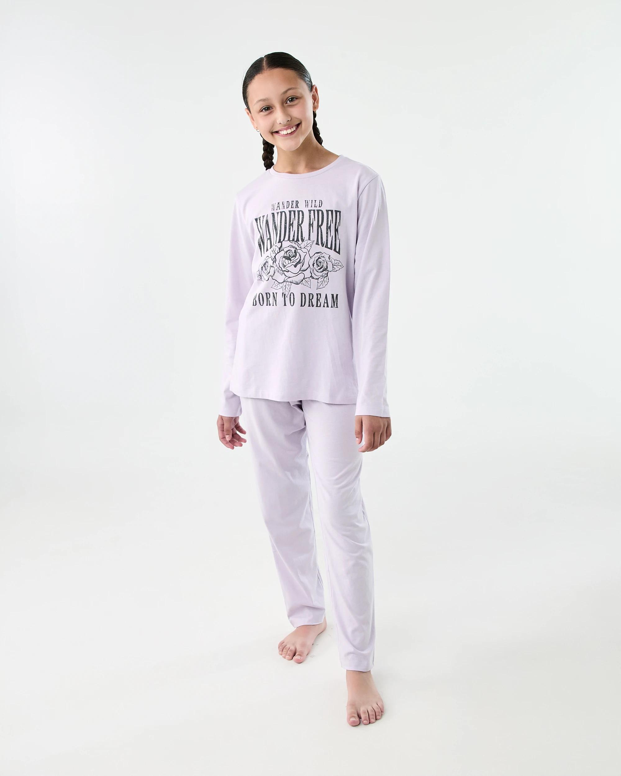 1 Knit Pyjama Set Pur Slogan, 1 of 9