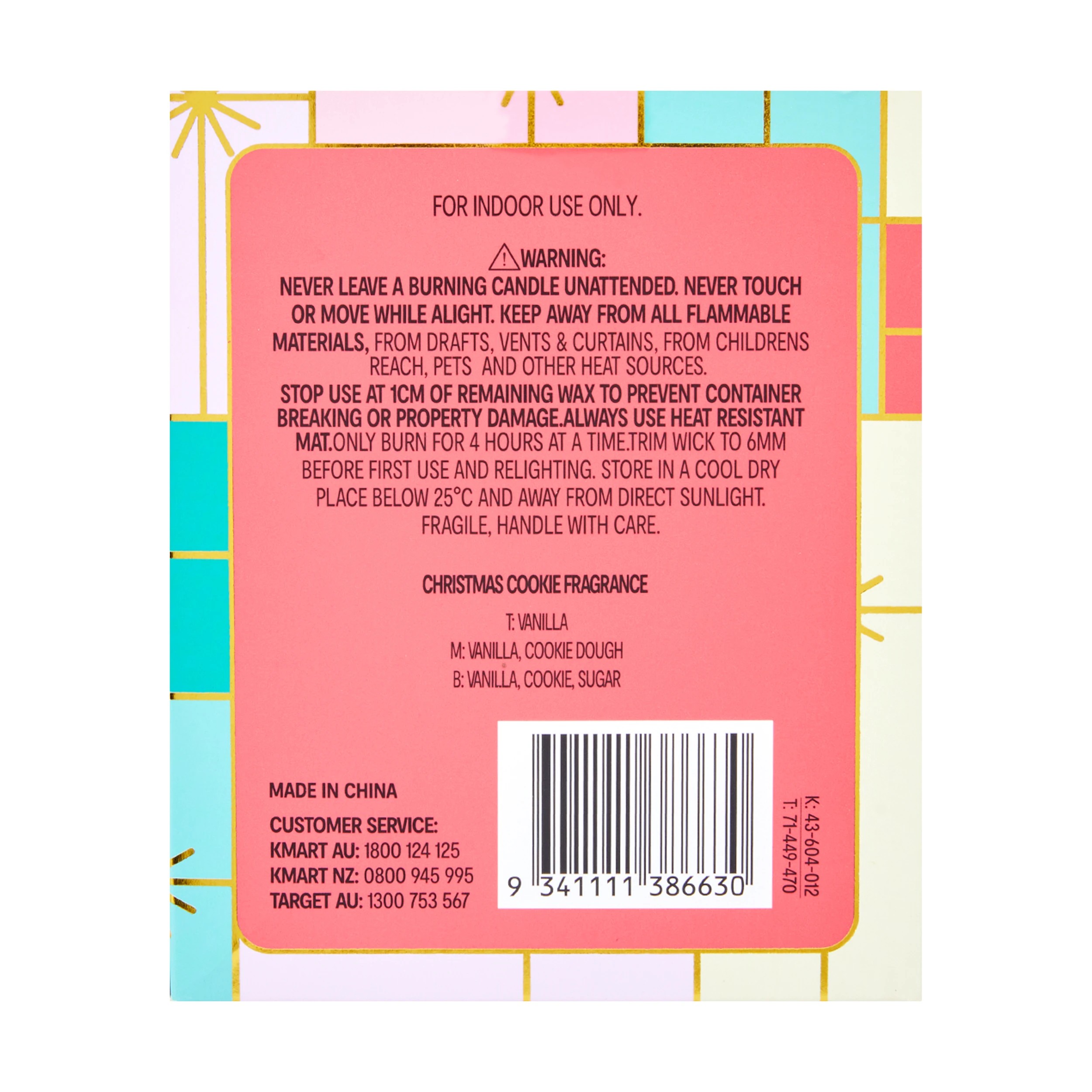 7 Christmas Cookie Bauble Candle, 7 of 7