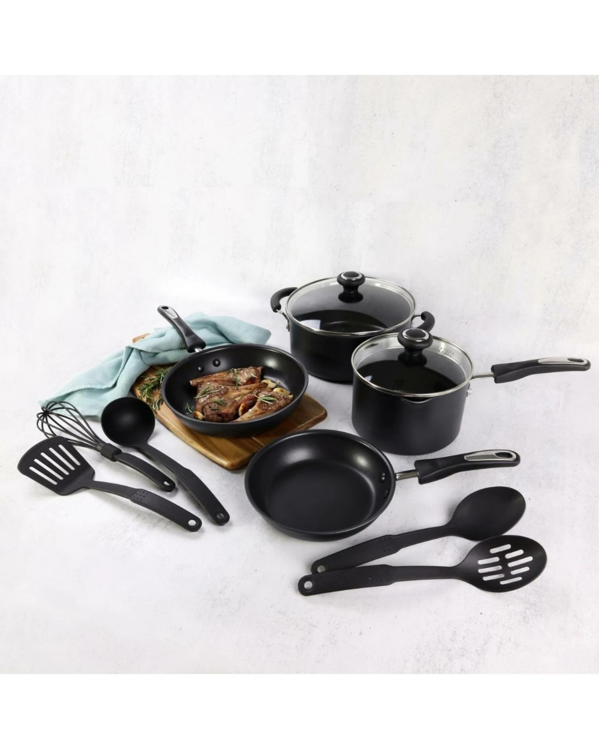 2 RACO Power Base Nonstick 9 Piece Set - Black, 2 of 3