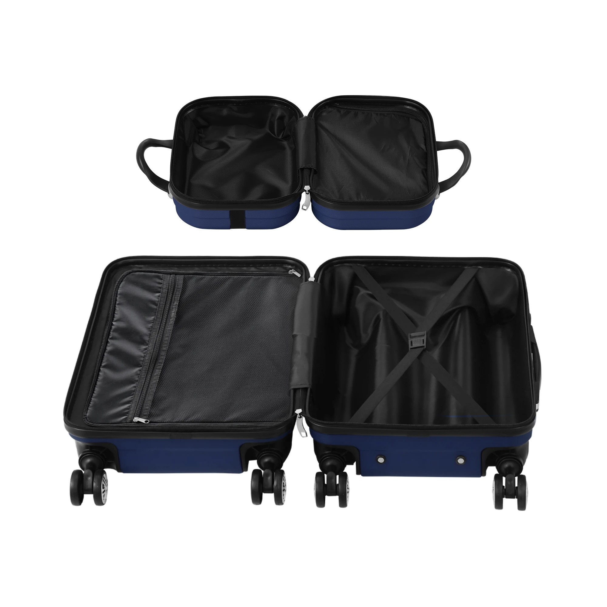 5 Mazam 2PCS Luggage Suitcase Trolley Set - Blue, 5 of 7