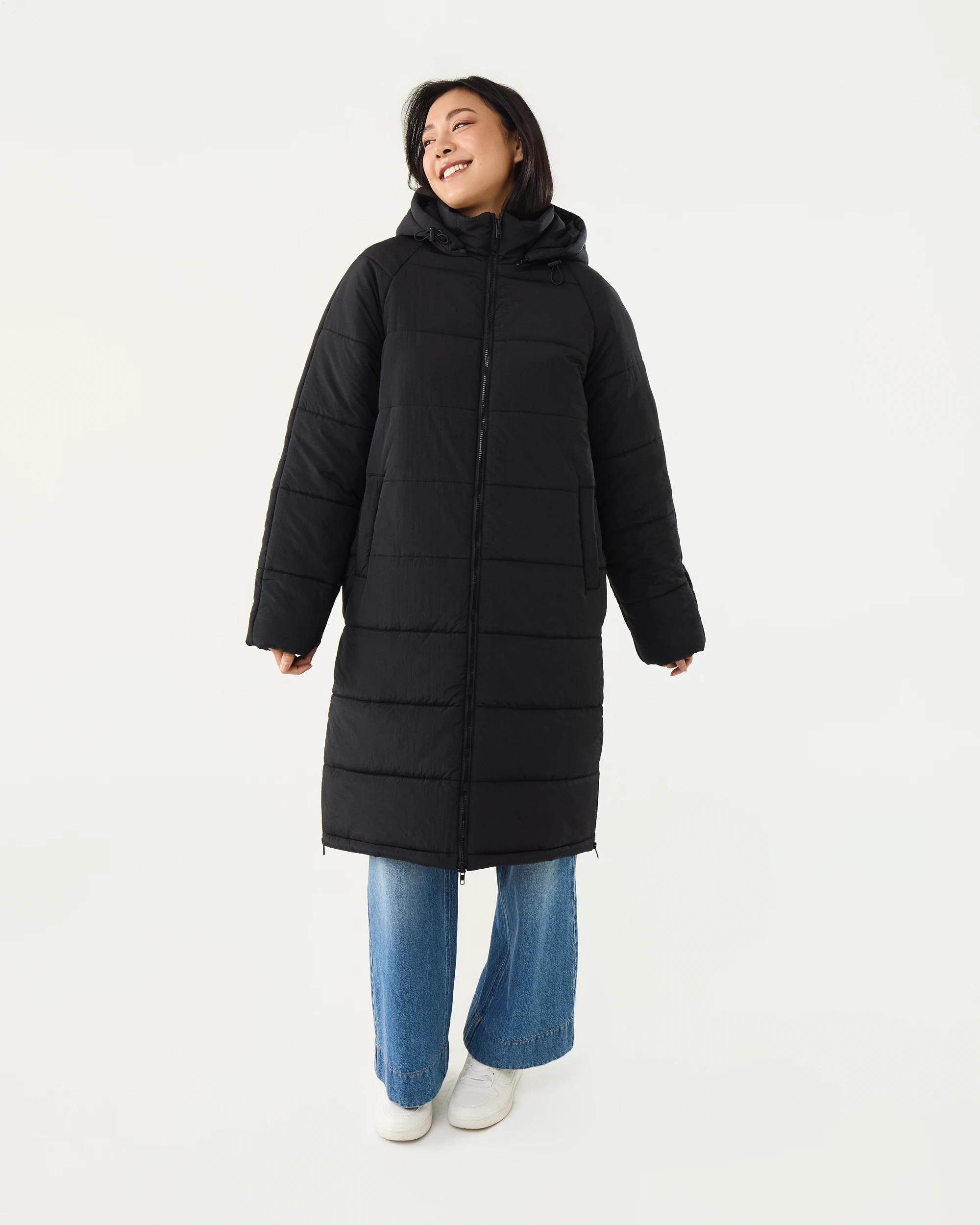 1 Hybrid Puffer Jacket Black, 1 of 9