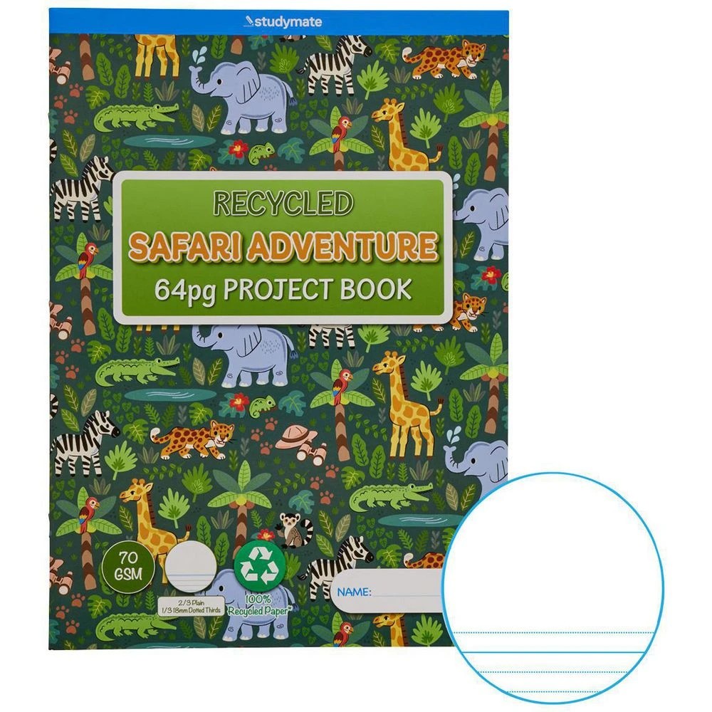 1 Studymate 335x240 18mm Dotted Thirds Recycled Book 64Pg, 1 of 4