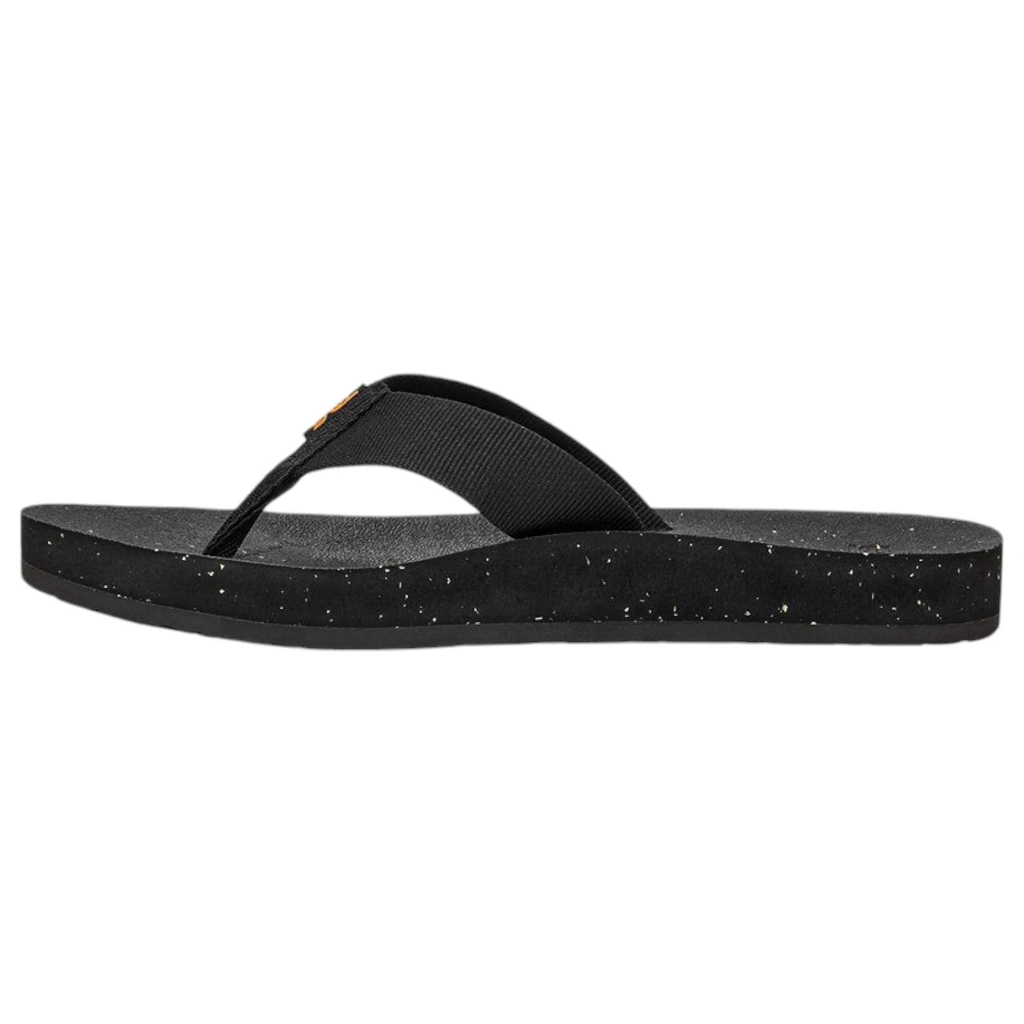 3 Teva Womens Reflip Slip On Sandals Thongs BLACK/BLACK, 3 of 6