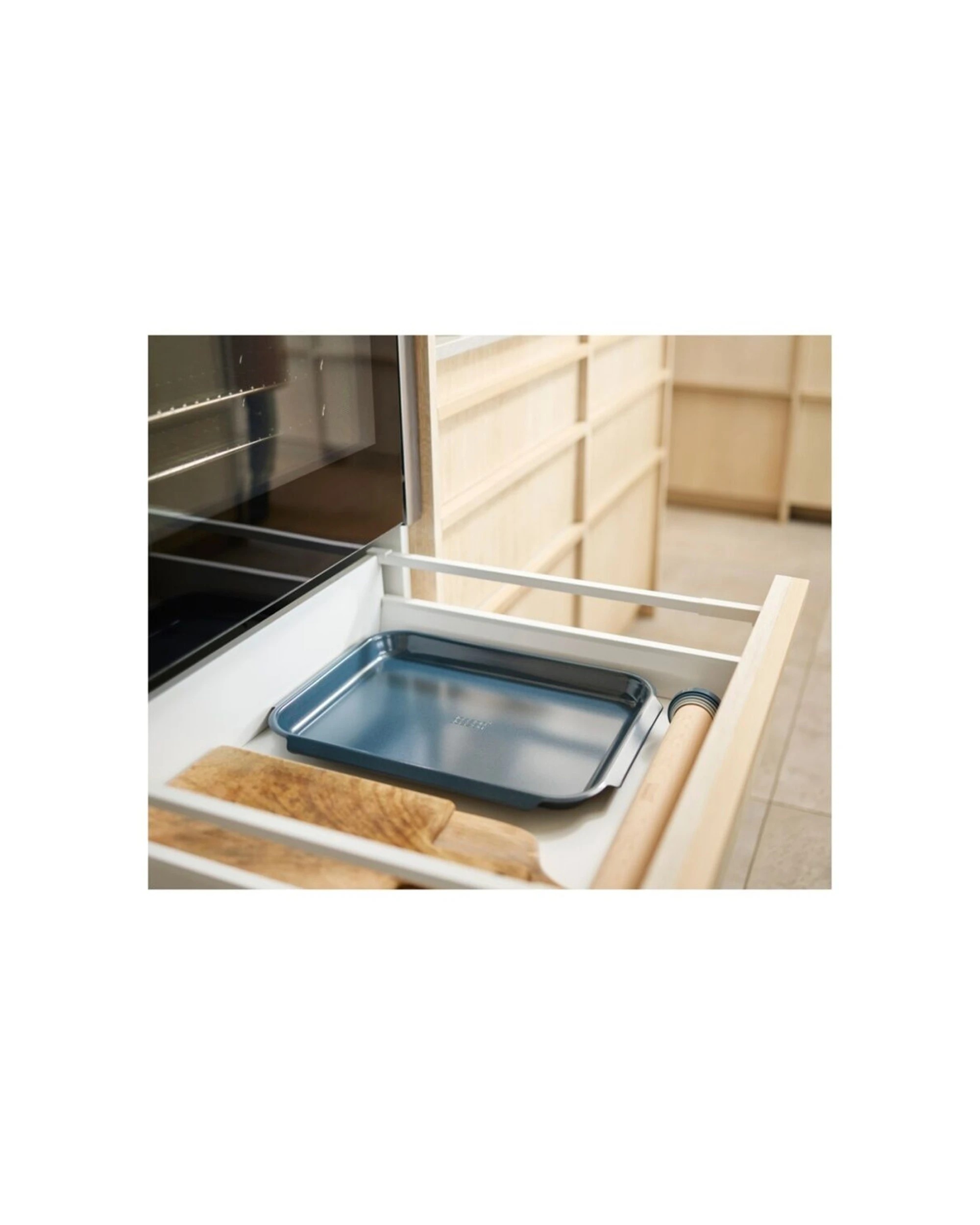 5 Joseph Joseph Carbon Steel Non-Stick Nest Large Kitchen Baking Tray - Blue, 5 of 8