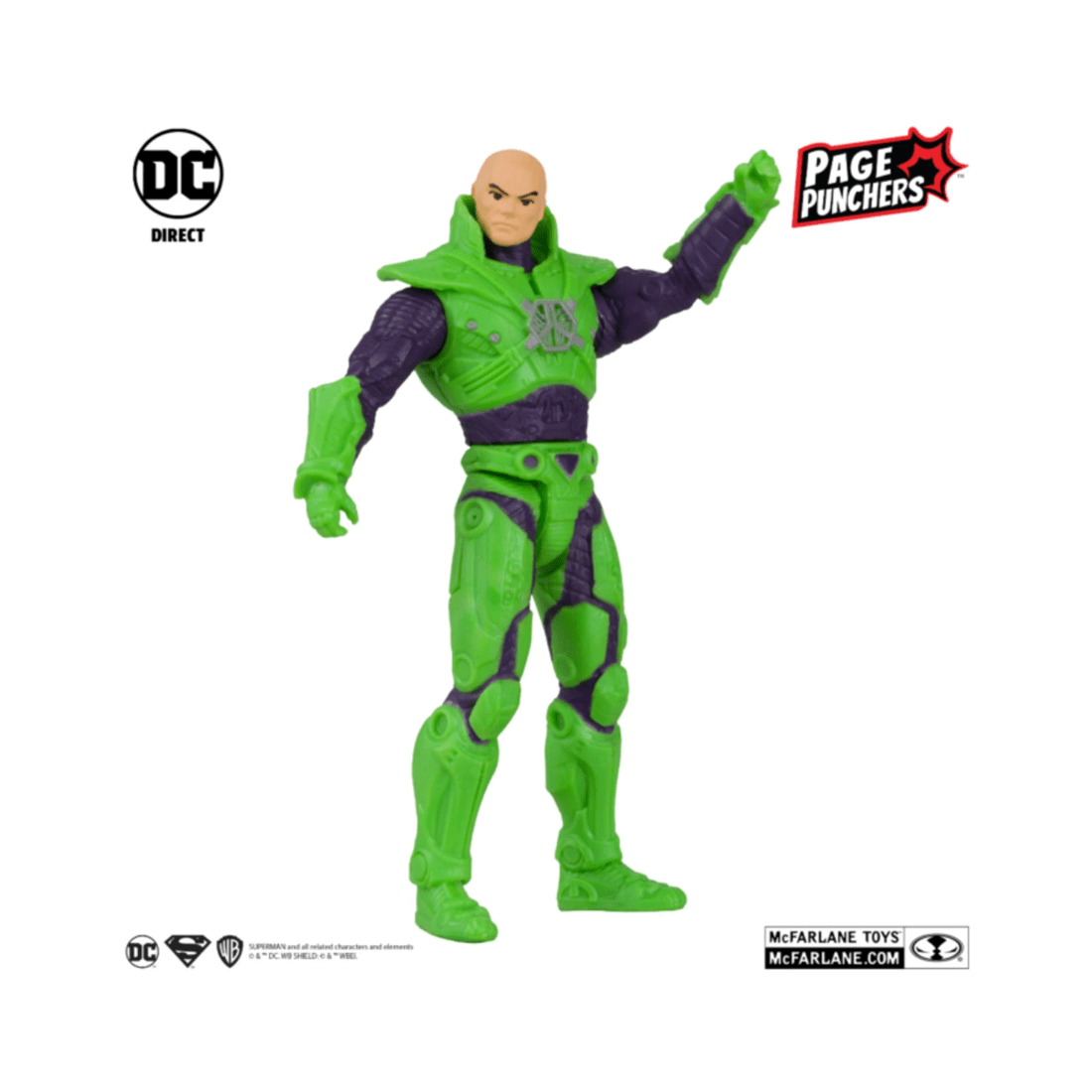 2 McFarlane Toys DC Page Punchers Forever Evil Lex Luthor 3 inch Action Figure with Comic Book, 2 of 8