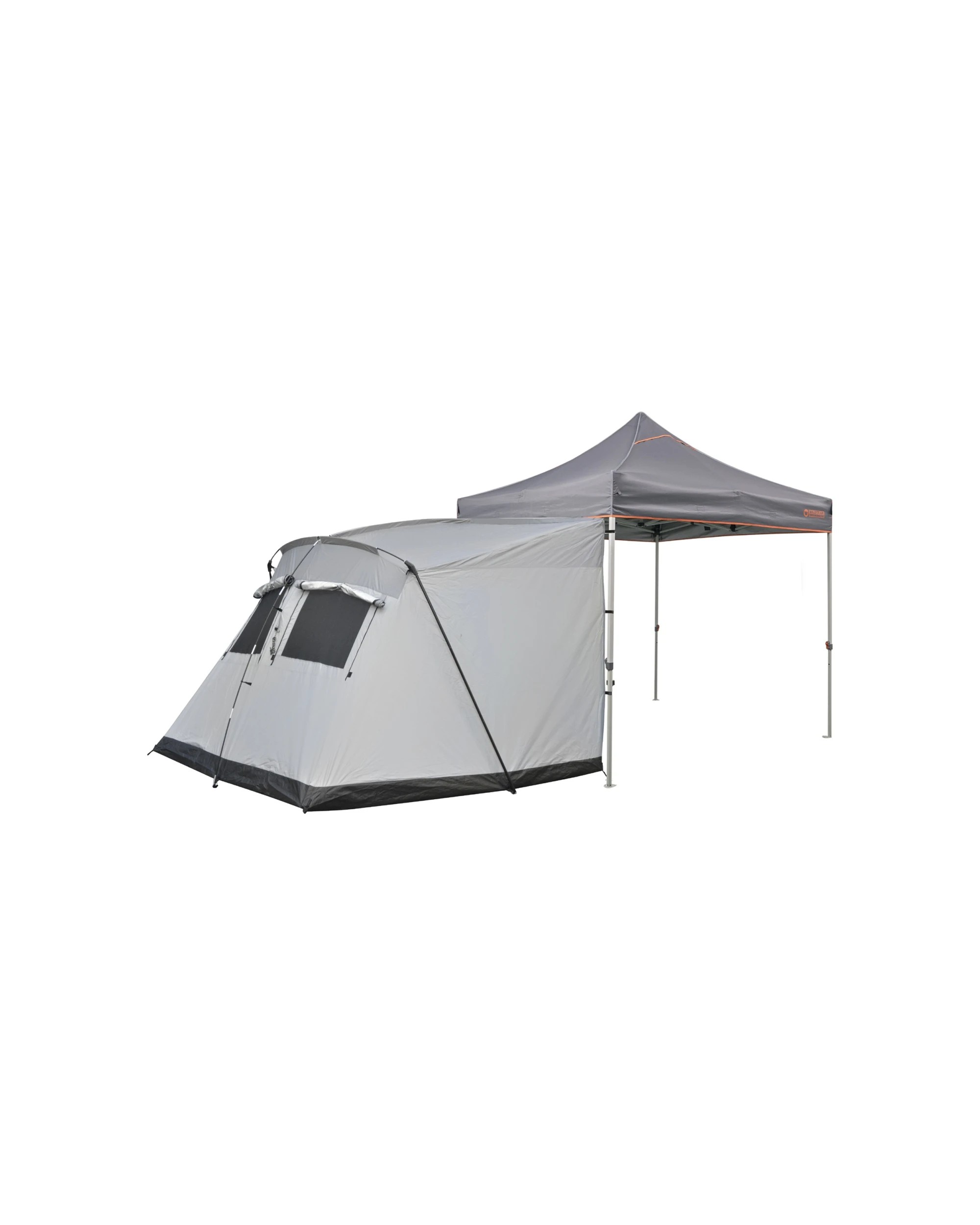 1 Wildtrak Side Tent 3.0 Outdoor Camping Shelter For 3m Gazebo Waterproof - Grey, 1 of 3