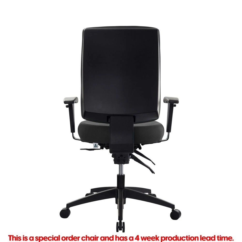 4 Buro Tidal Mid Back Fabric Chair with Arms Black Ergonomic Chairs and Desk Chairs, 4 of 10