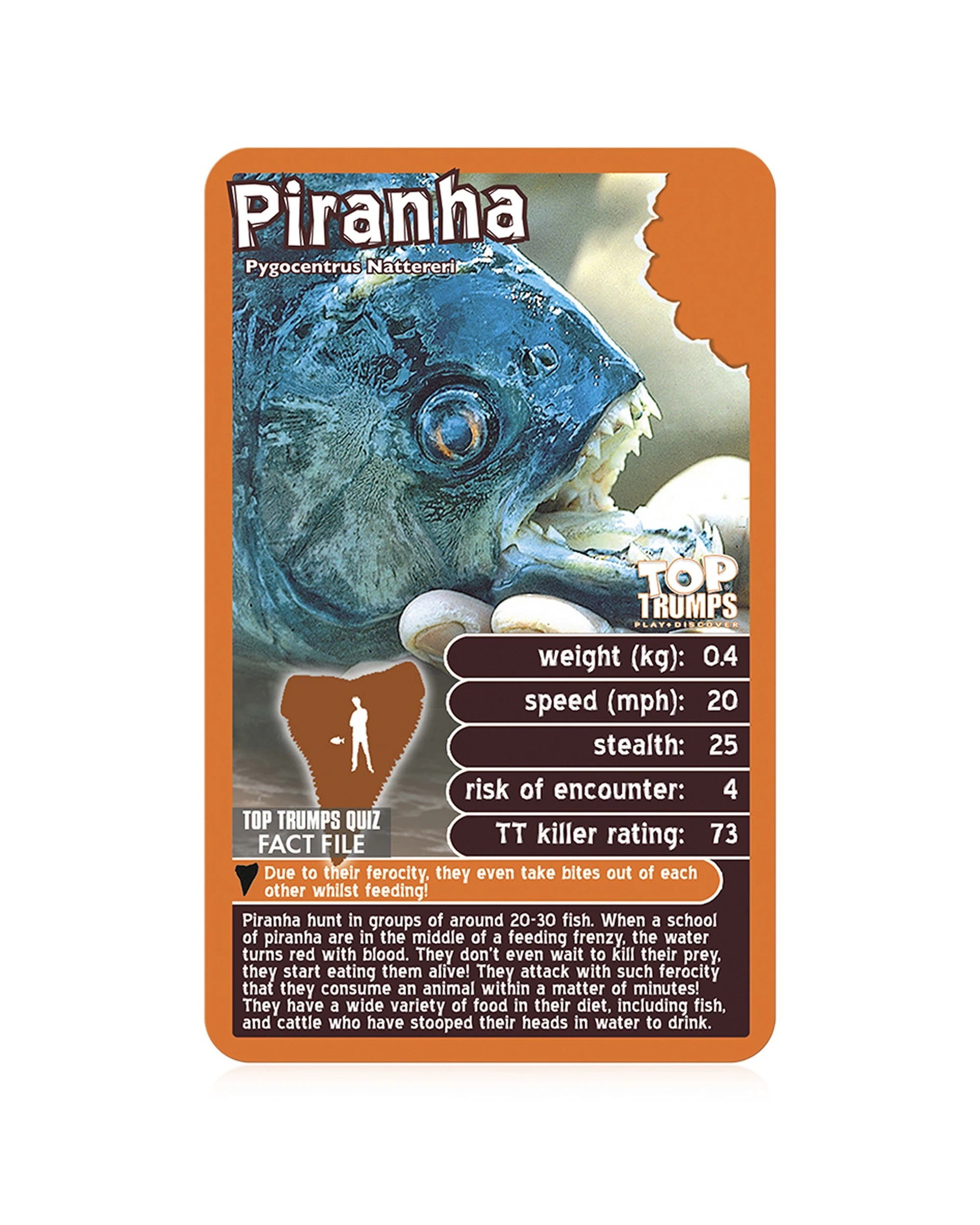 5 Top Trumps Deadliest Predators 14cm Card Game Kids Toy - Multi, 5 of 5