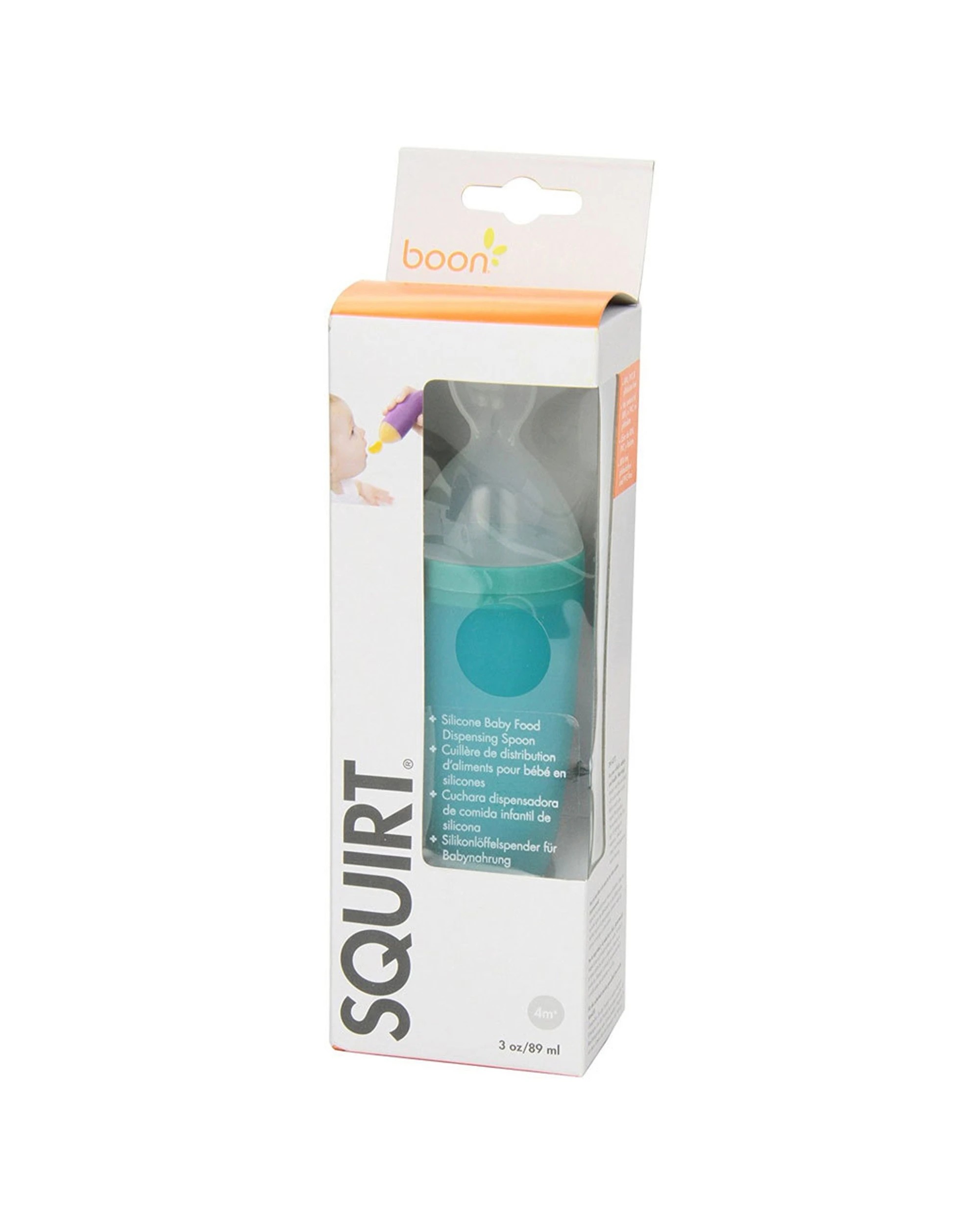 4 BOON Squirt Silicone Baby Food Dispensing Spoon 2PK - Blue, 4 of 5