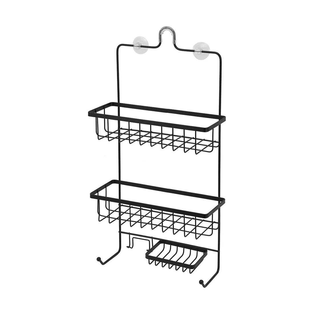 1 Black Shower Caddy, 1 of 4
