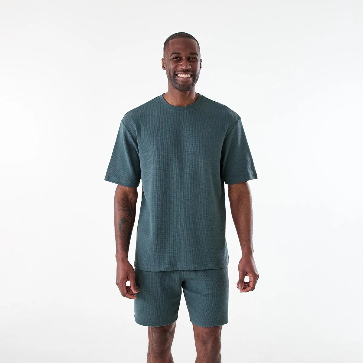 1 Short Sleeve Oversized T-shirt and Shorts Pyjama Set GOBLIN, 1 of 8