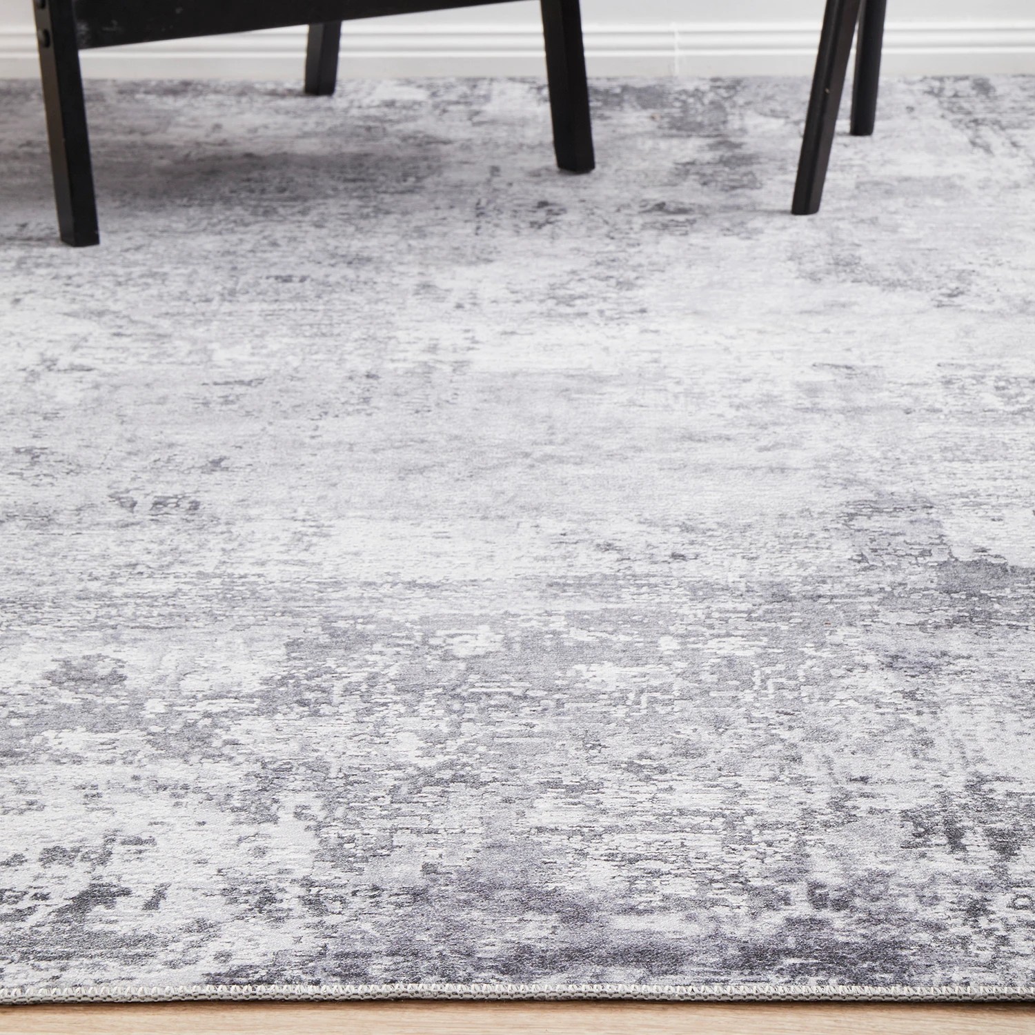 8 Common Ground Rugs Bazaar 156 140x70cm - Small Power Loomed Floor Rug - Silver, 8 of 9