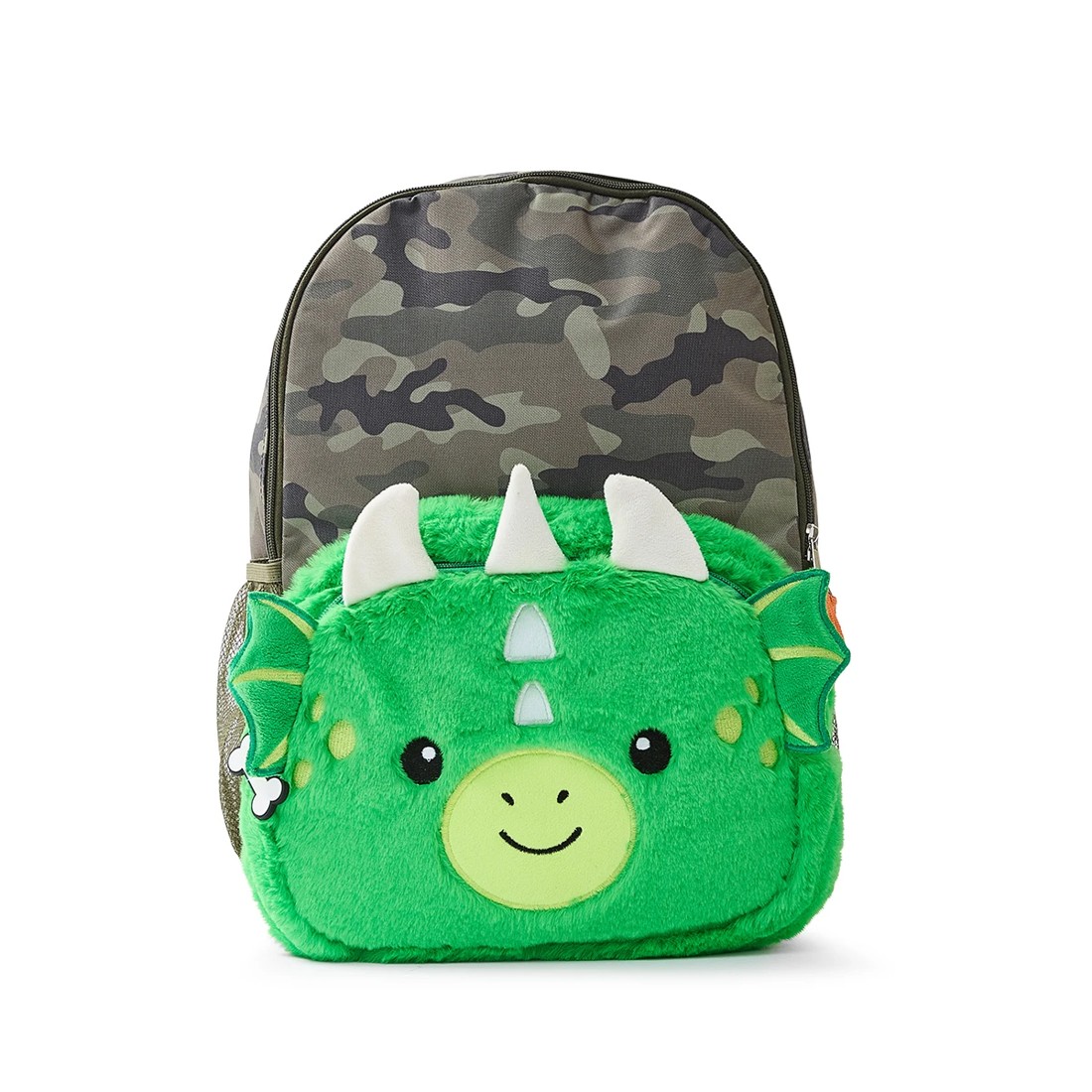 3 Novelty Plush Backpack - Dragon, Green, 3 of 10
