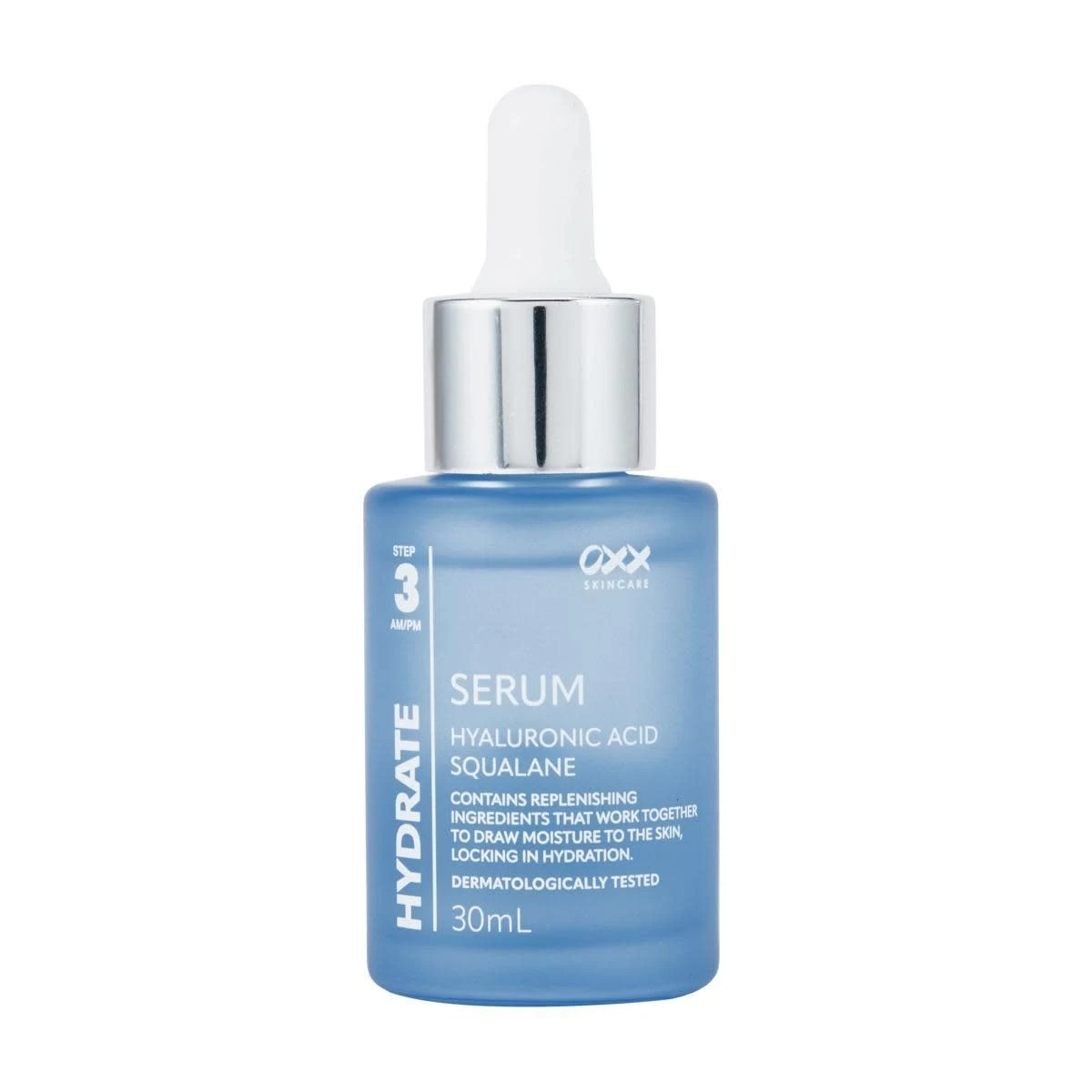 1 OXX Skincare Step 3 AM/PM Hydrate Serum 30ml - Hyaluronic Acid and Squalane, 1 of 3