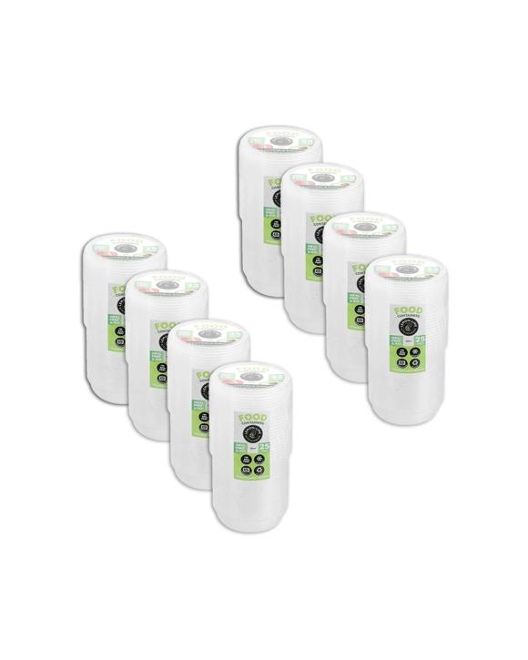 Lemon & Lime 200pc Reusable Sauce Container 50ml for Meal Prep Storage and Organisation Kit - Clear