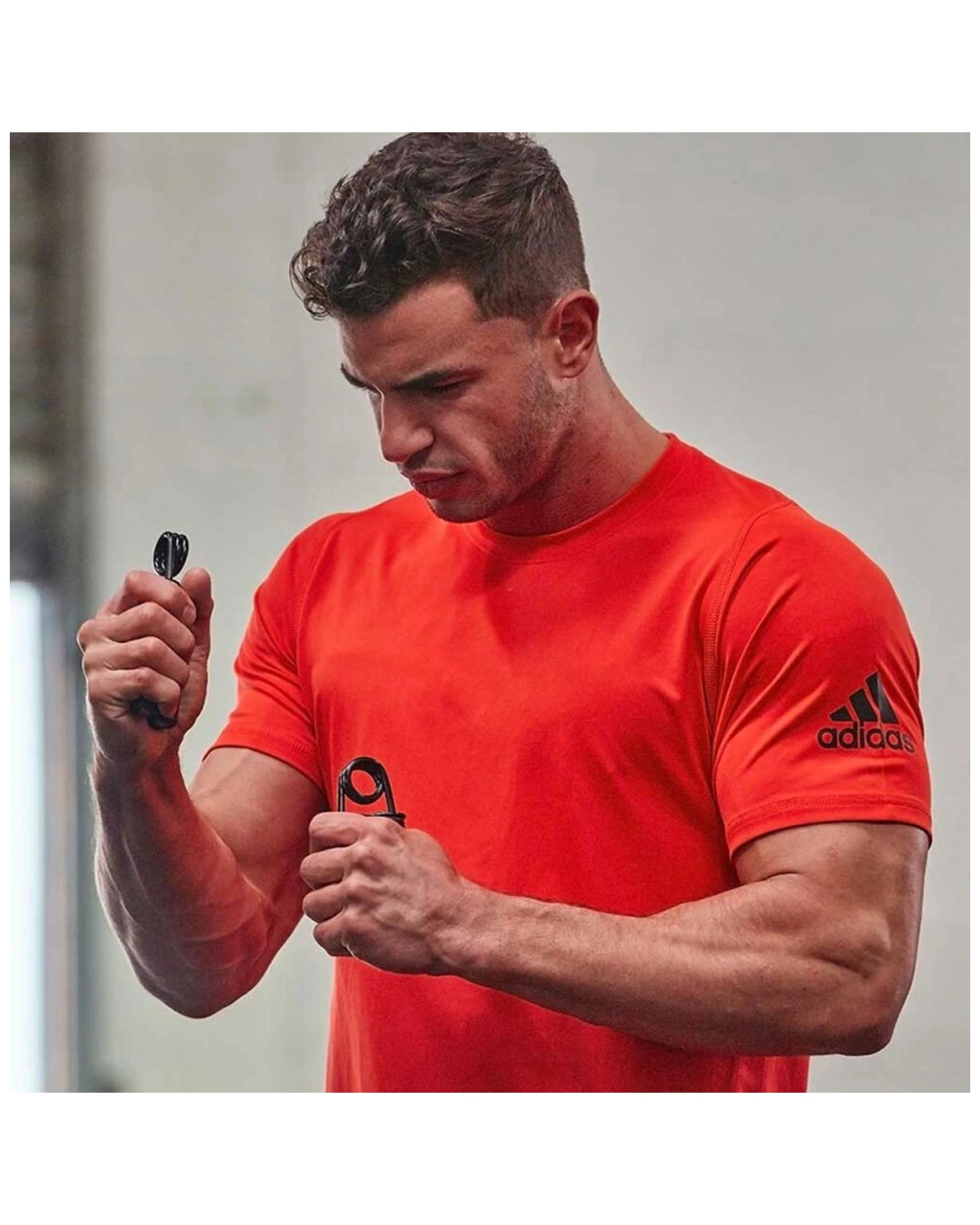 6 Adidas Professional Grip Trainer 2 Pack Forearm Exerciser Iron Springs - Black, 6 of 6