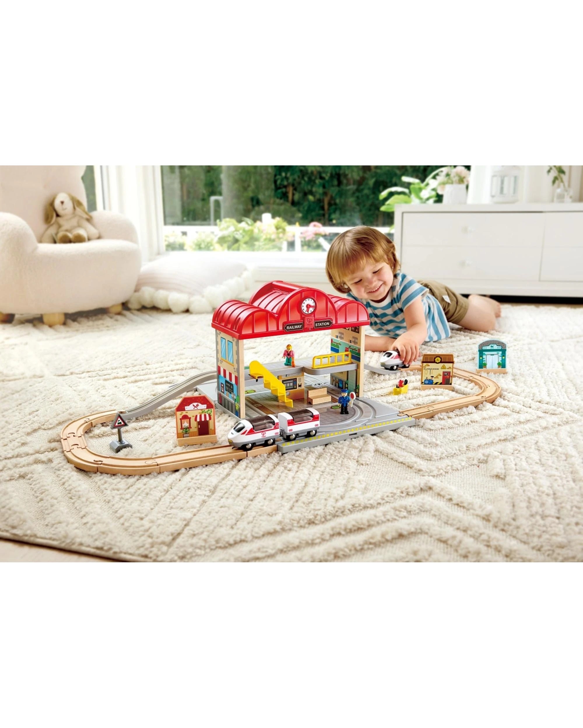 8 Hape Portable Train Station Playset, 8 of 9
