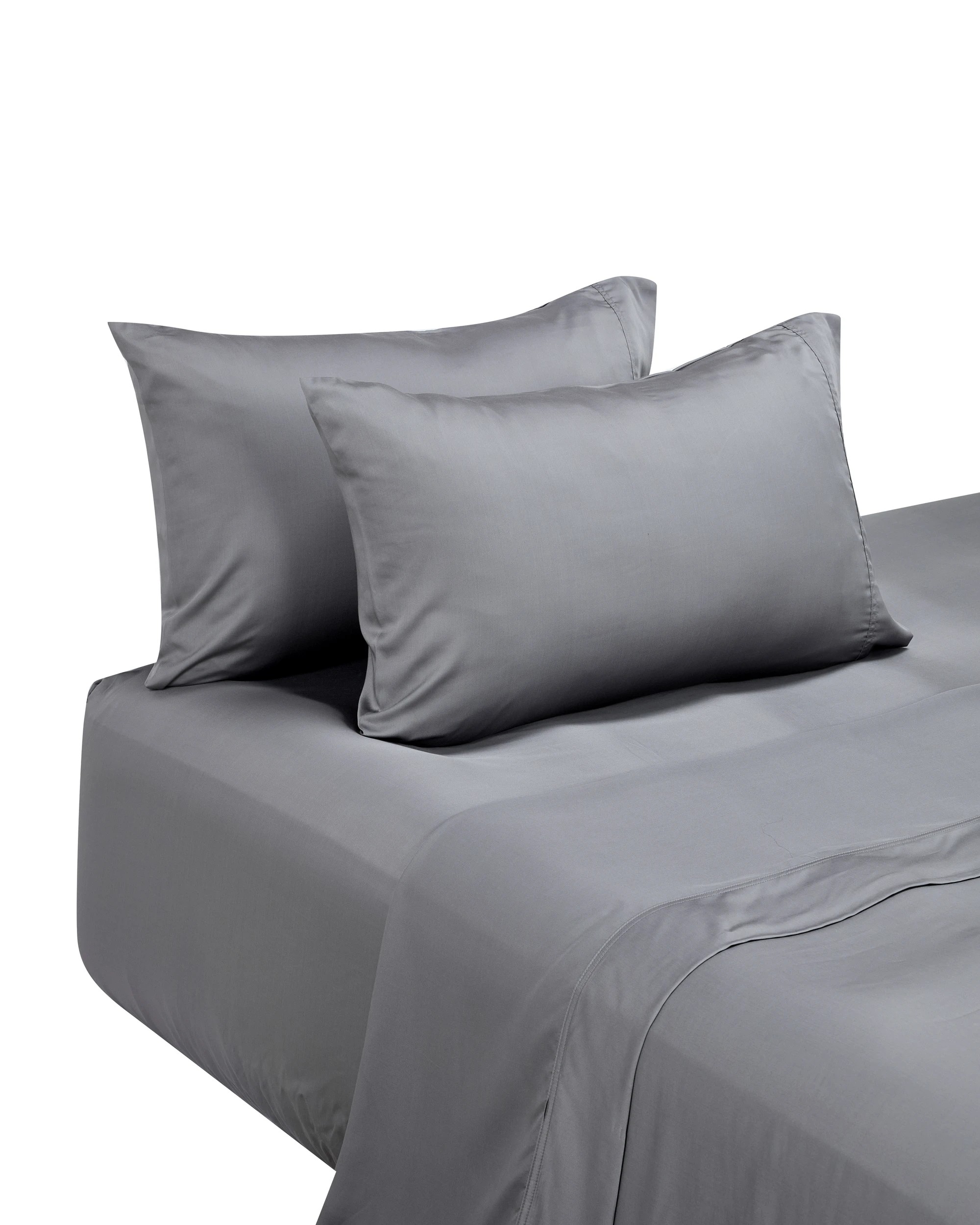 7 375 Thread Count Bamboo Sheet Set - King Bed, Grey, 7 of 9