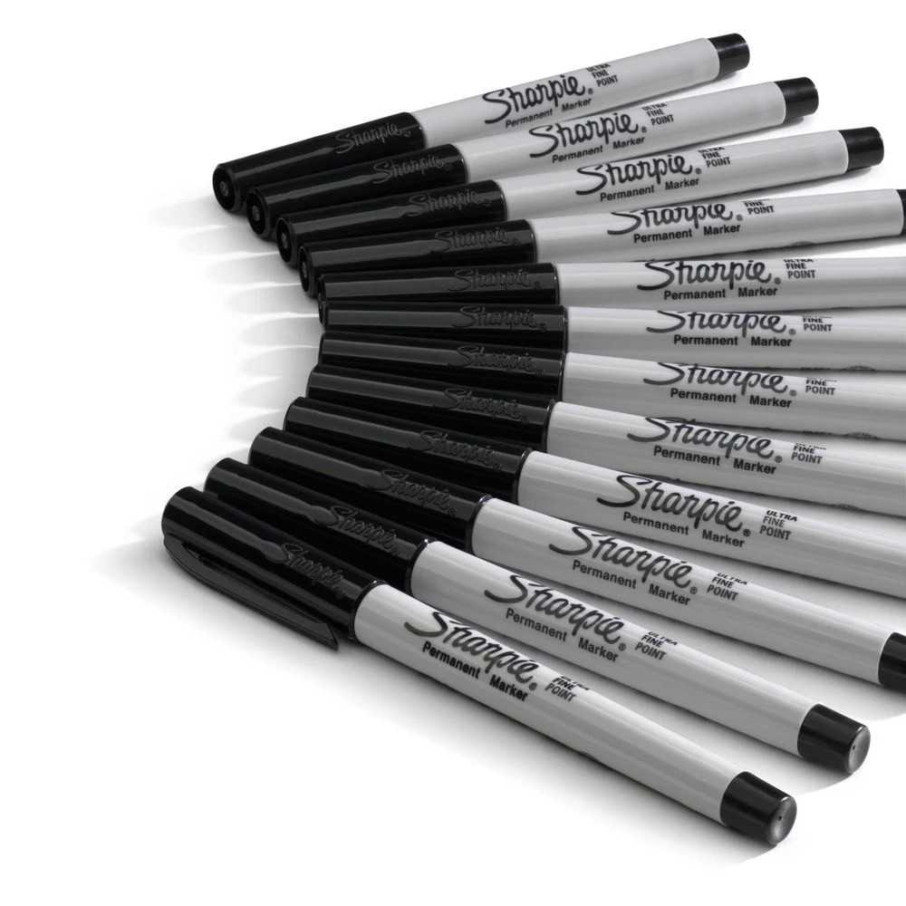 6 Sharpie Ultra Fine Permanent Markers Black 12 Pack, 6 of 7