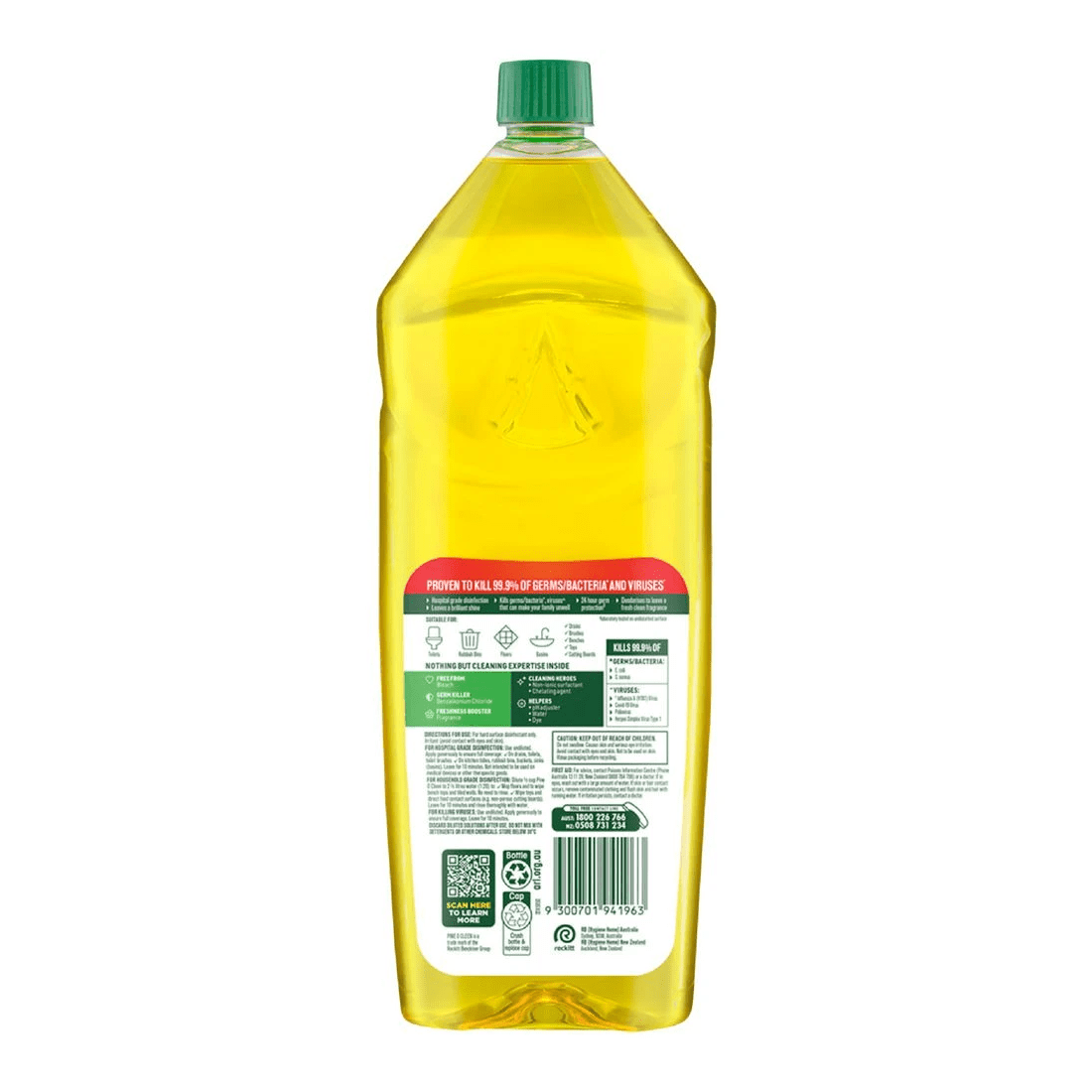 2 Pine O Cleen Antibacterial Disinfectant Lemon Lime 1.25L, 2 of 3