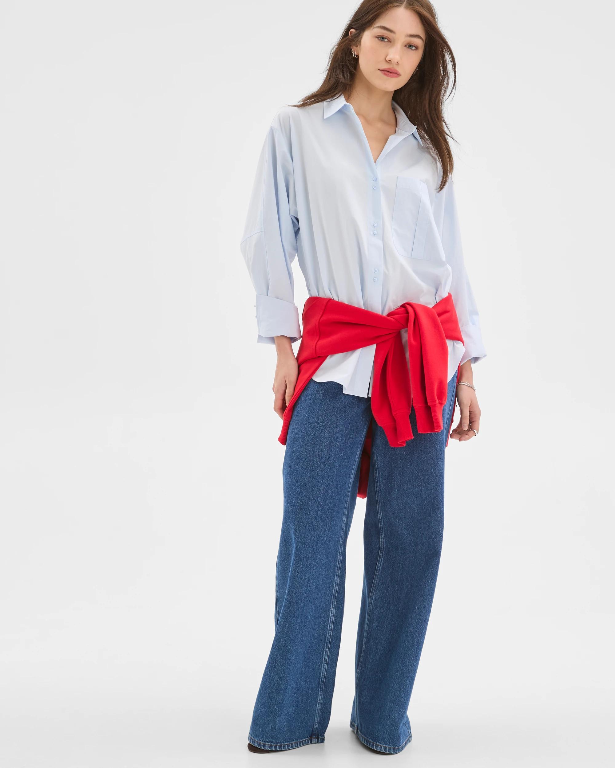 2 Lily Loves Australian Cotton Poplin Shirt GLACIER, 2 of 6