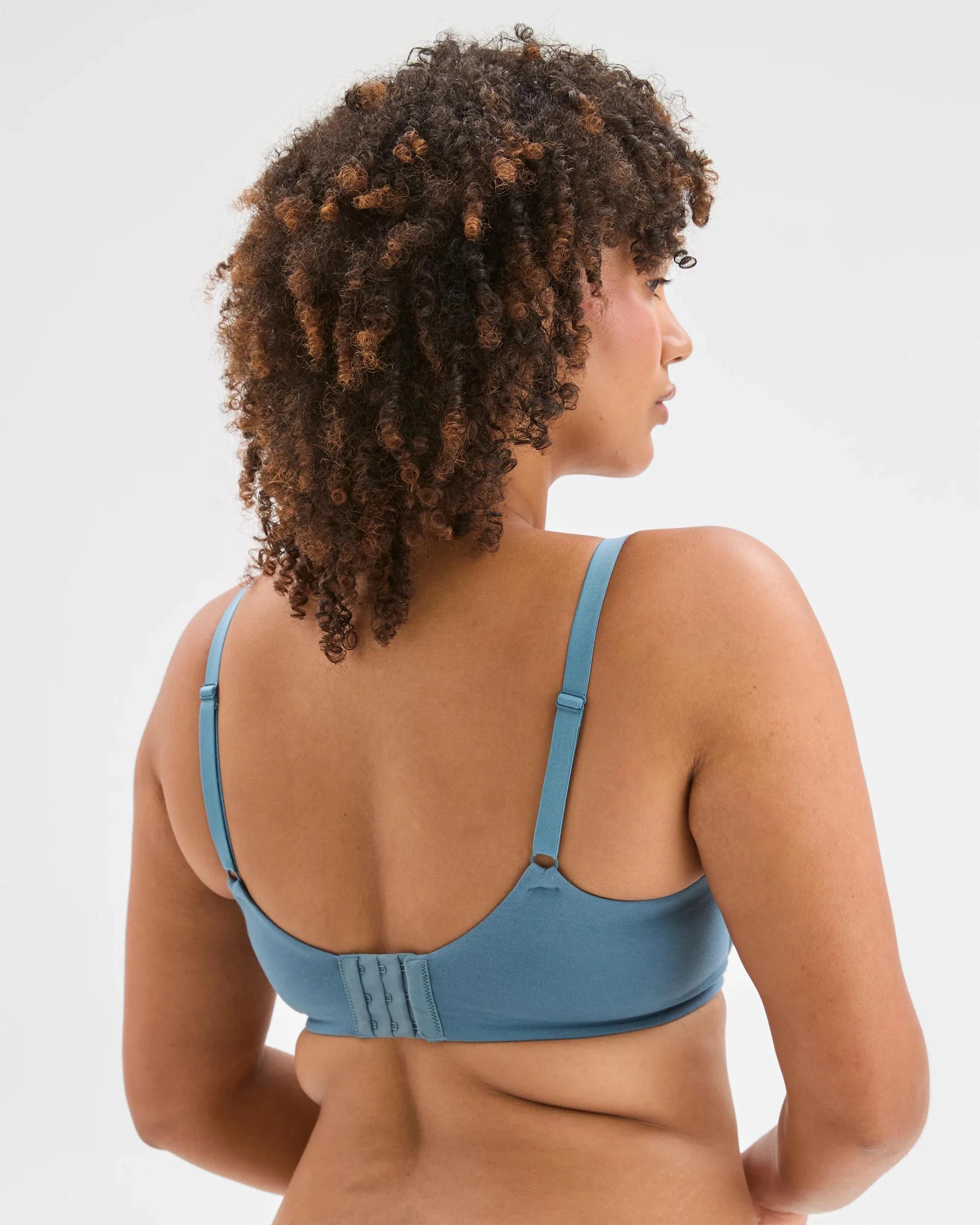 3 Target Woman Fuller Figure Pippa Cotton Soft Cup Bra BLUE STONE, 3 of 3
