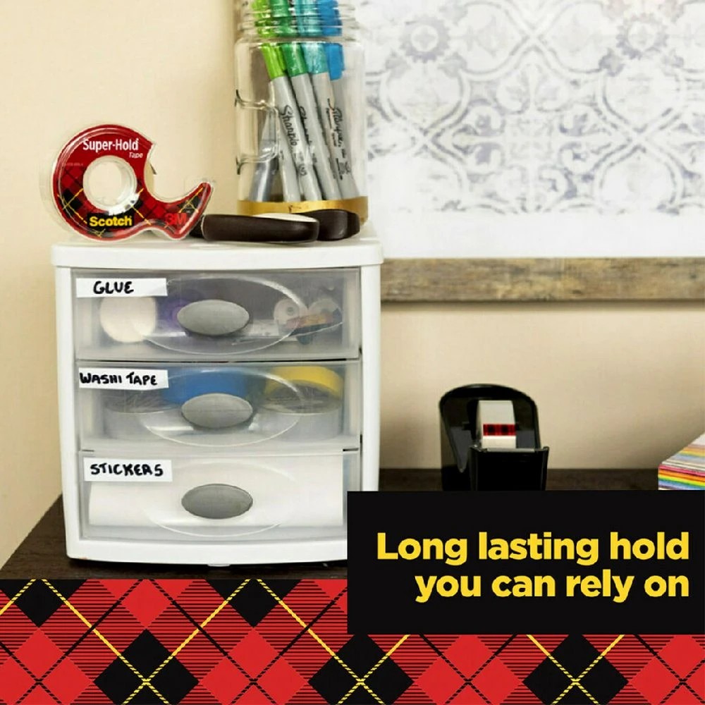 6 Scotch Superhold Tape with Dispenser 19 mm x 16.5 m, 6 of 8