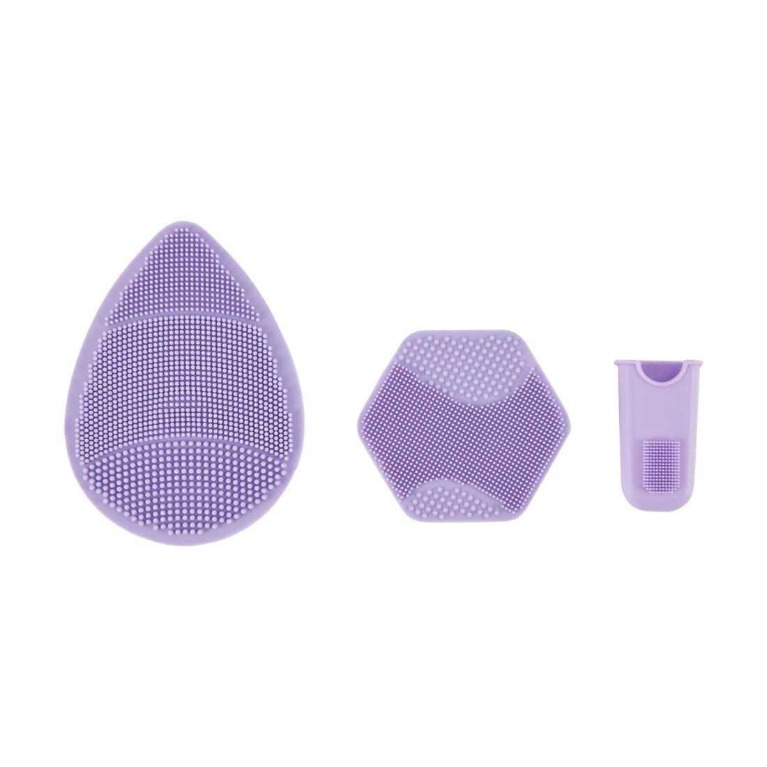 2 OXX Skincare 3 Pack Silicone Face Cleanser - Purple, 2 of 7