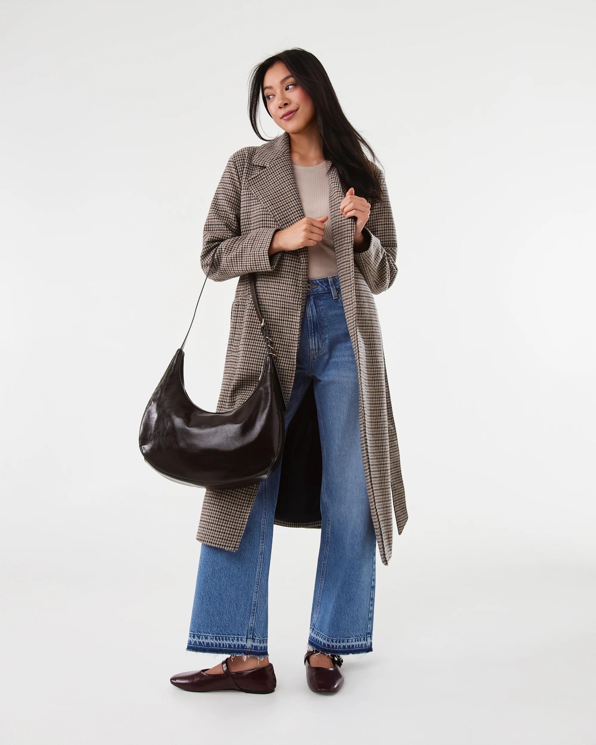 7 Crescent Crossbody Bag Deep Fudge, 7 of 7