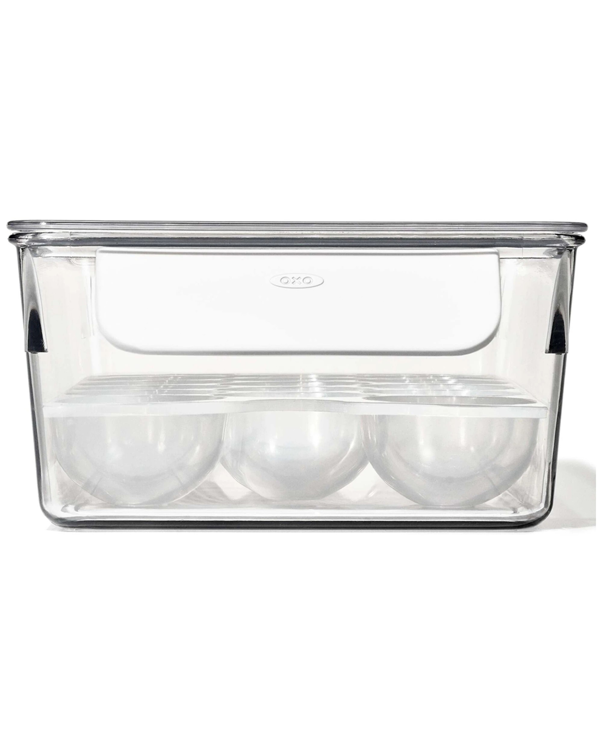 6 Oxo Good Grips 20 Egg Bin With Stacking Lid Removable Tray And Rounded Handles - Clear, 6 of 9