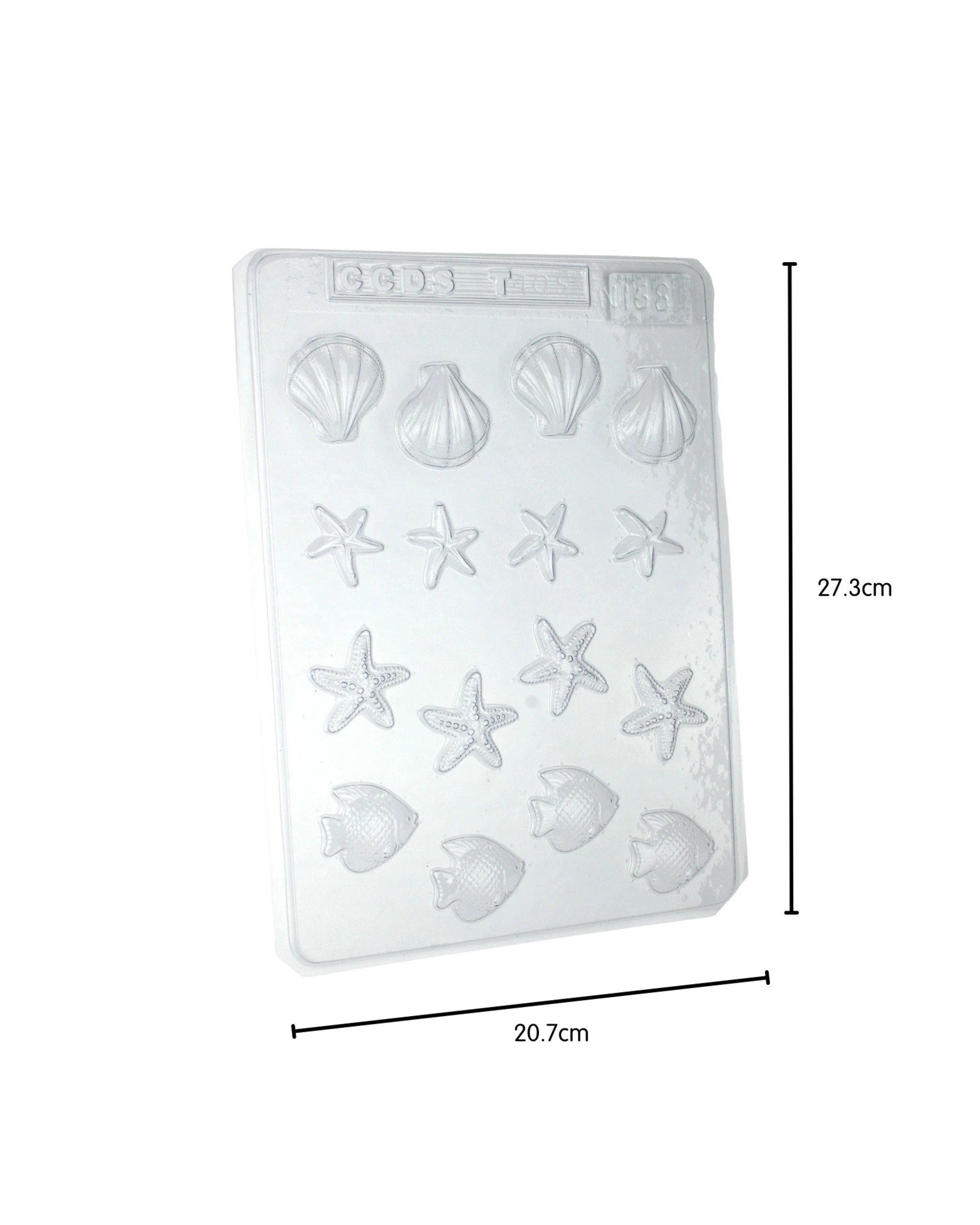 2 CCDS Under The Sea Plastic Chocolate Moulds 1 Sheet - Clear, 2 of 2