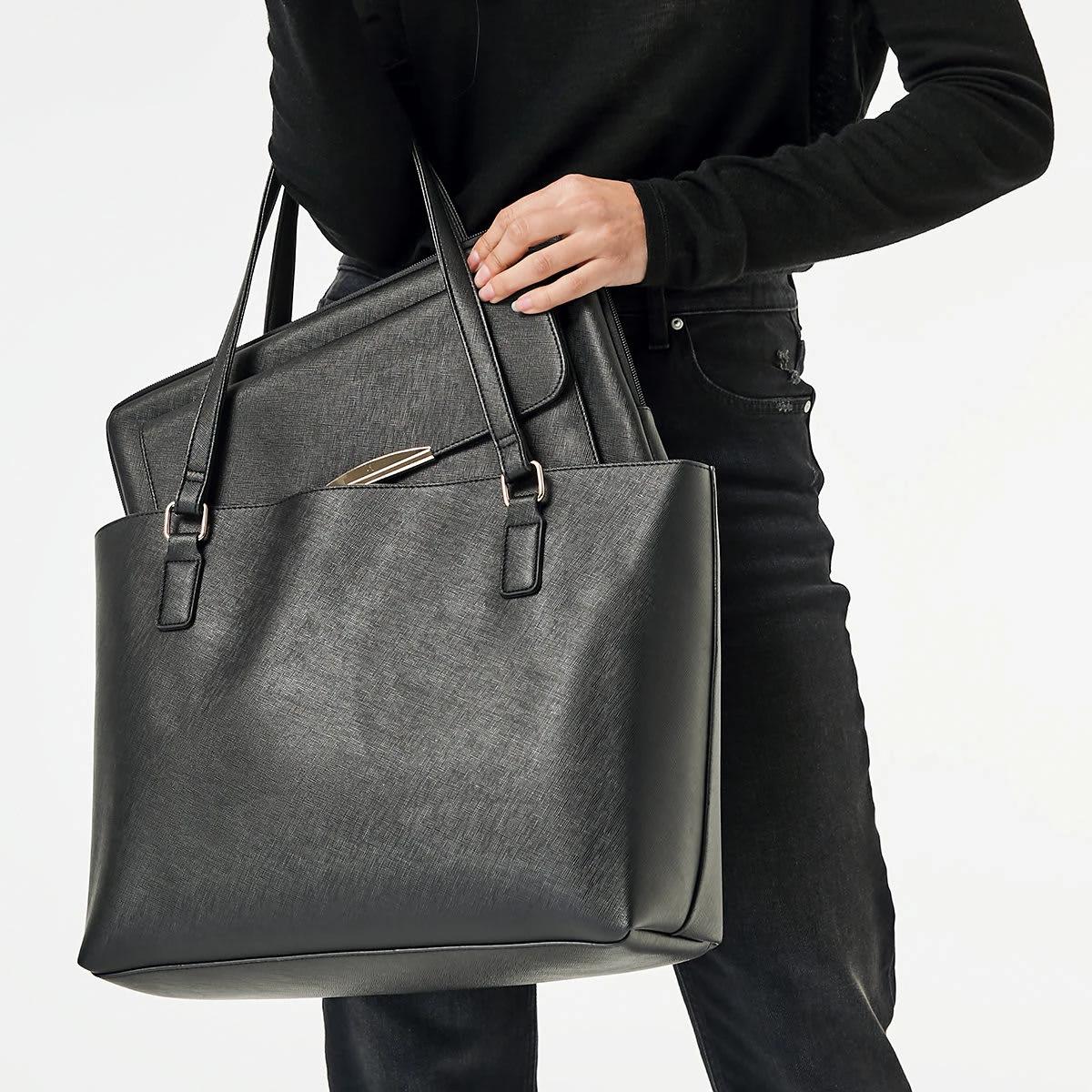 5 Pocket Tote Bag Black, 5 of 6