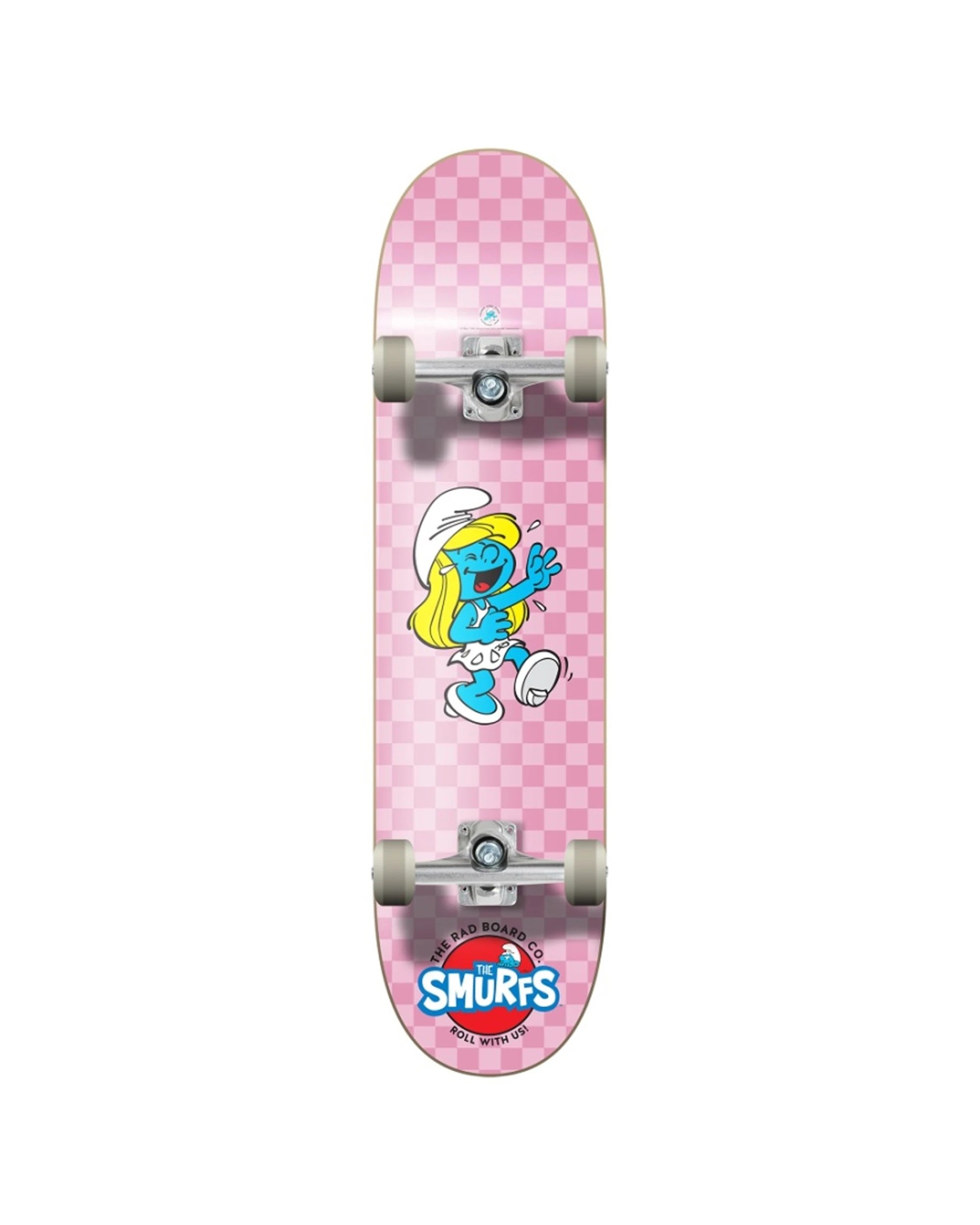 1 Rad Board Co Smurfs Complete Skateboard Dude Crew Smurfette Laughing 7.75 Inch - Multi, 1 of 7