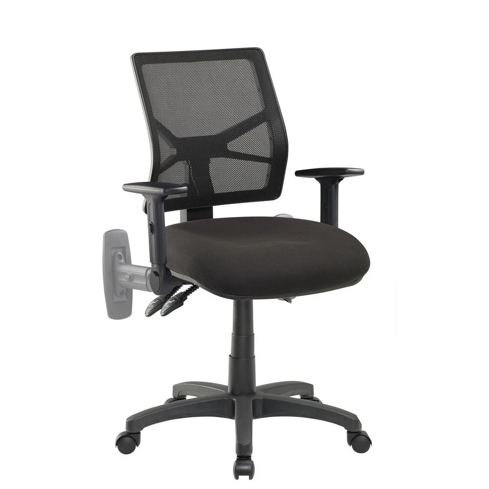 3 Pago Matrix Mesh Deluxe Ergonomic Chair Folding Arms, 3 of 6