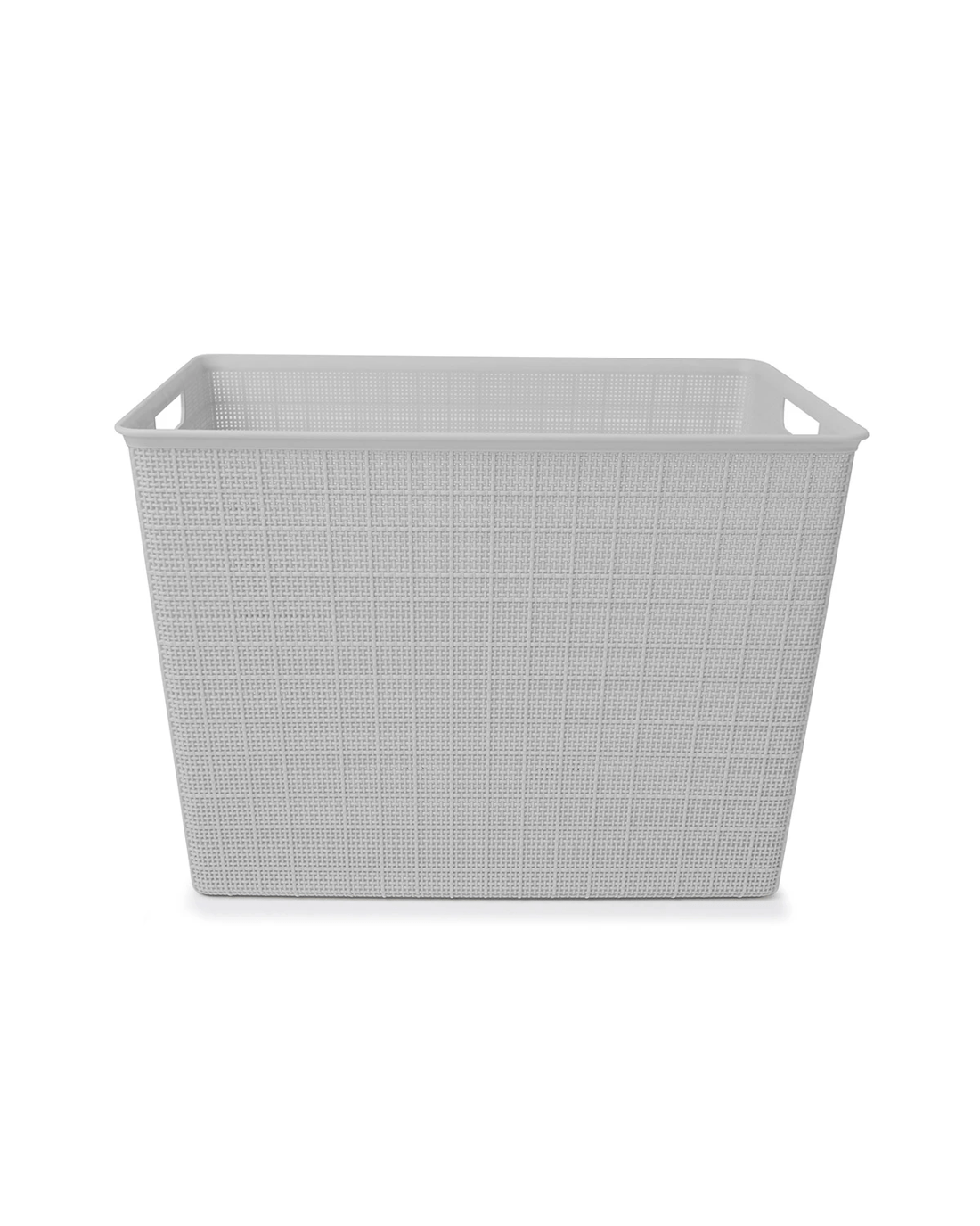5 26L Rectangle Linen Weave Basket - Grey, 5 of 7