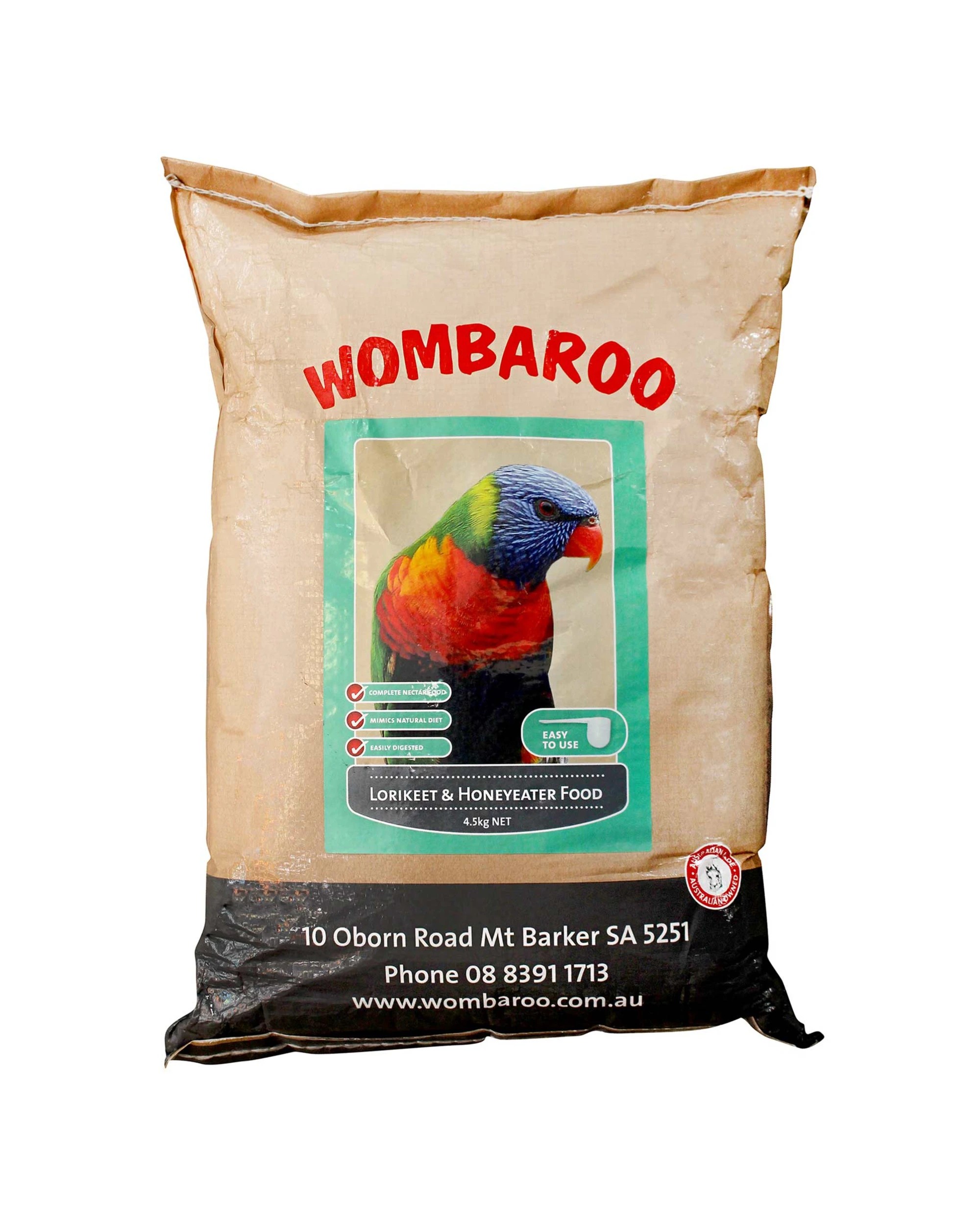 1 Wombaroo Lorikeet & Honeyeater Food 4.5kg, 1 of 1